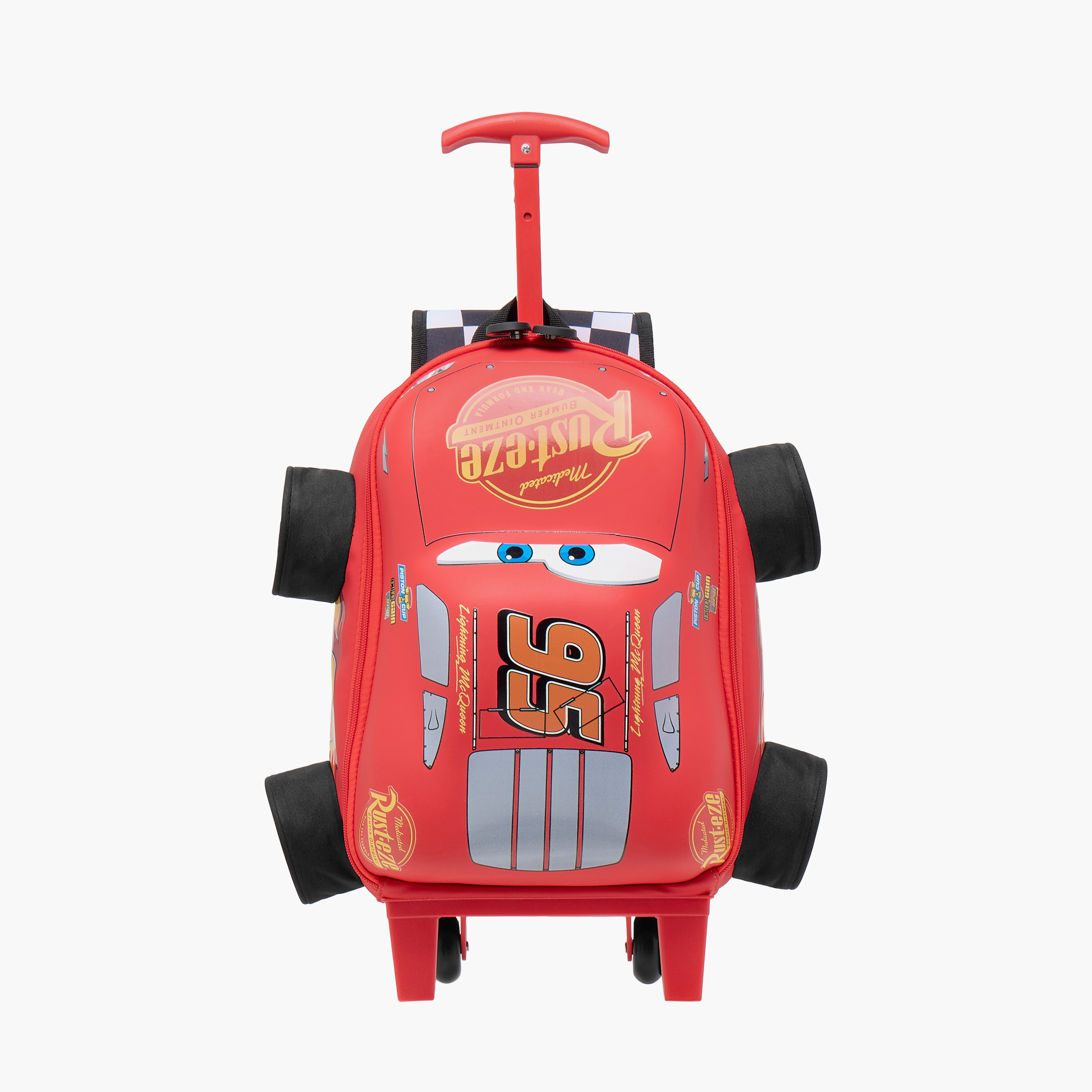 Disney Cars Trolley Bag for Boys 2-5 Years with Adjustable Strap -school-bagsandbackpacks-trolleybags-image-1