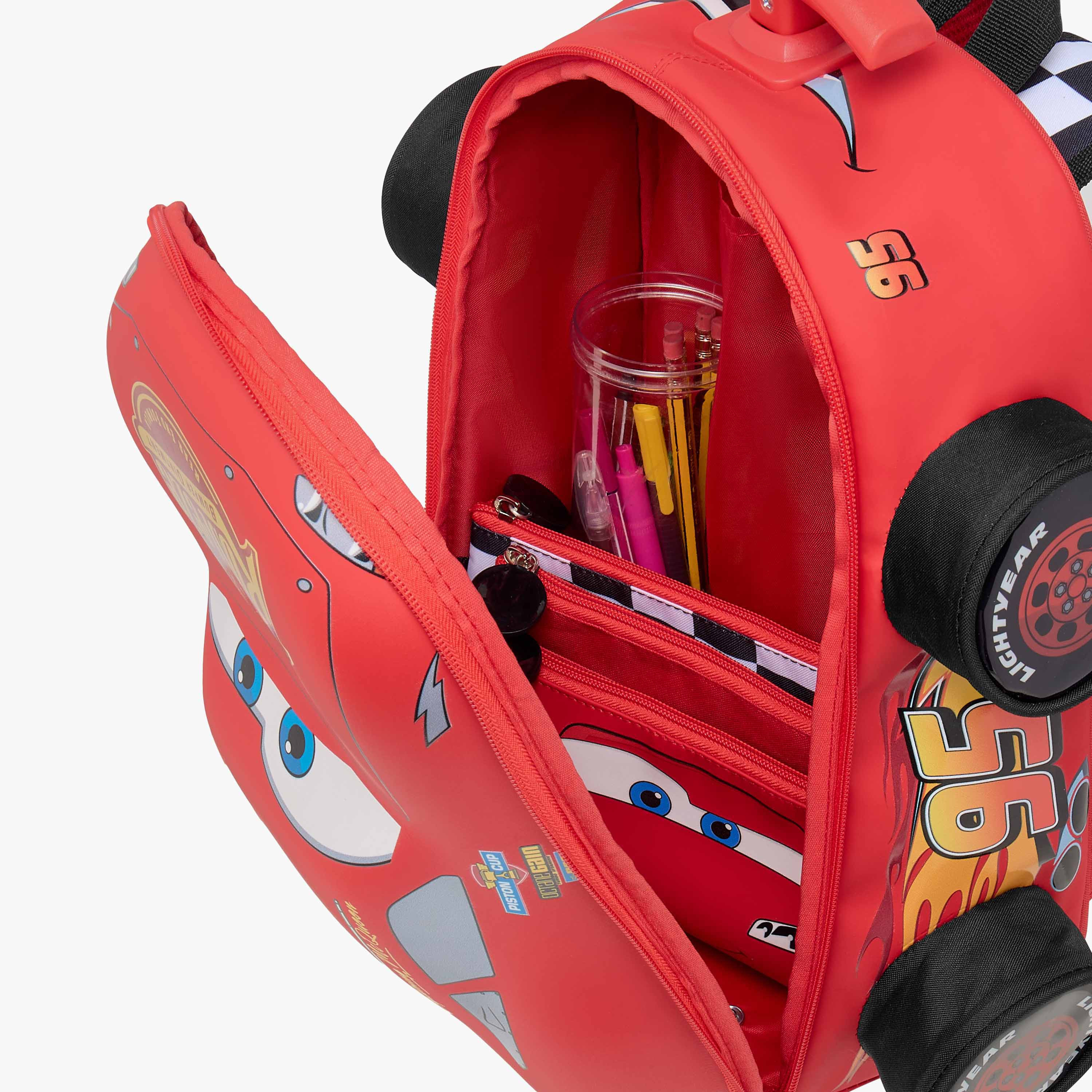 Disney Cars Trolley Bag for Boys 2-5 Years with Adjustable Strap -school-bagsandbackpacks-trolleybags-image-15
