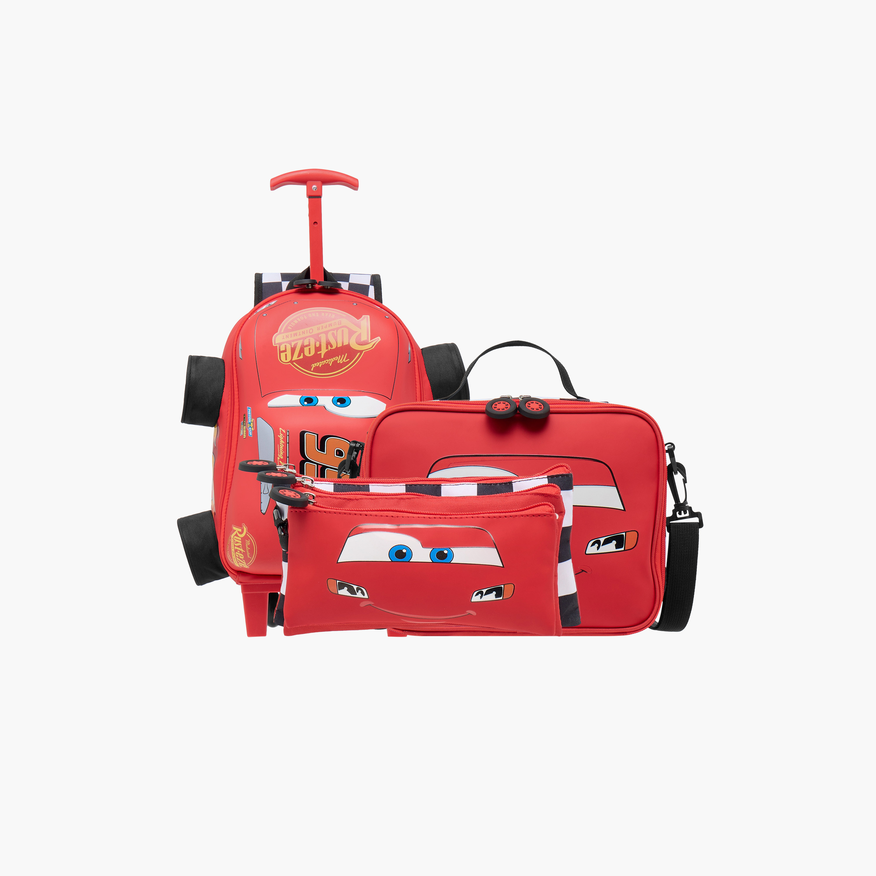 Disney Cars Trolley Bag for Boys 2-5 Years with Adjustable Strap -school-bagsandbackpacks-trolleybags-image-16