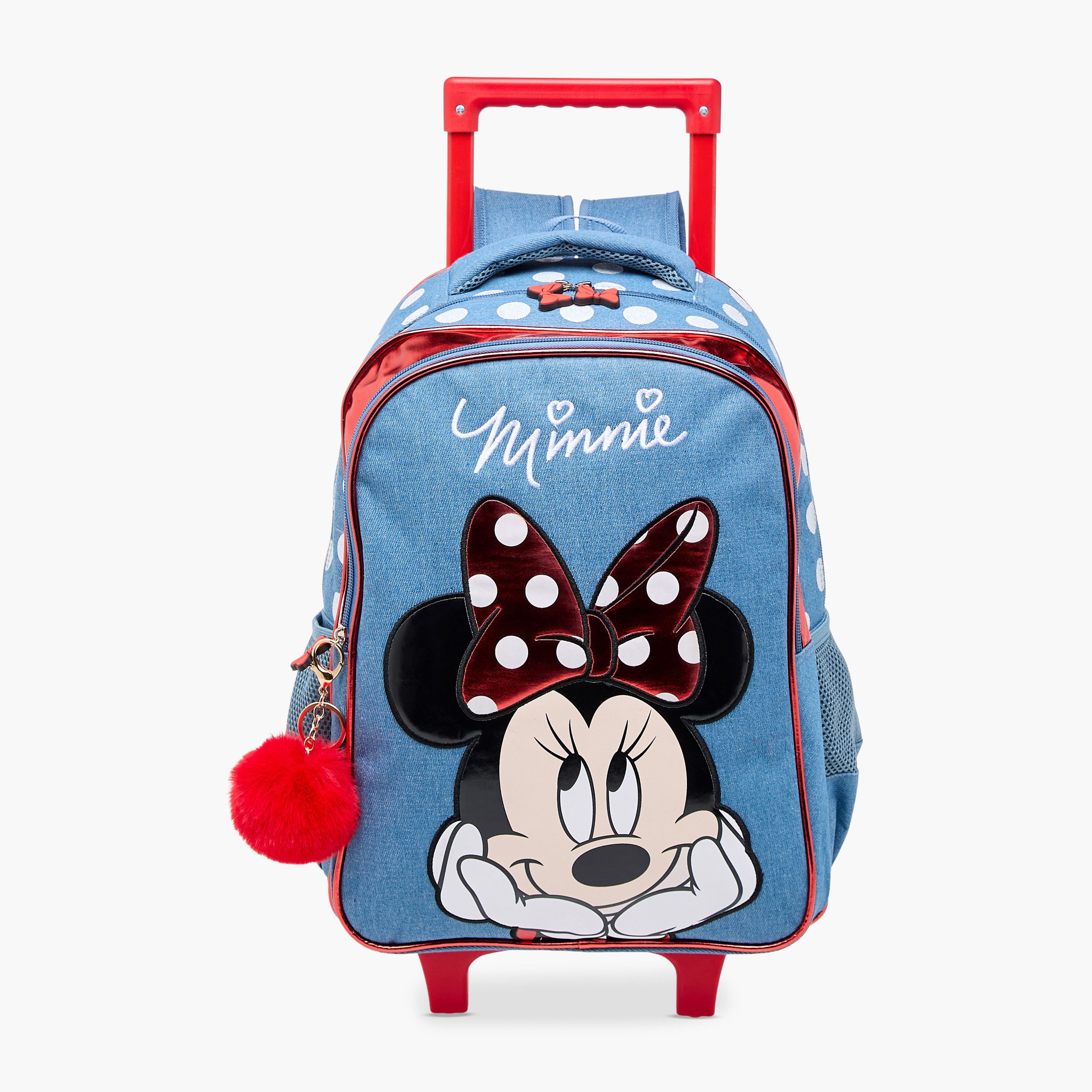 Disney Minnie Trolley Bag for Girls 5-8 Years with Adjustable Strap -school-bagsandbackpacks-trolleybags-image-1
