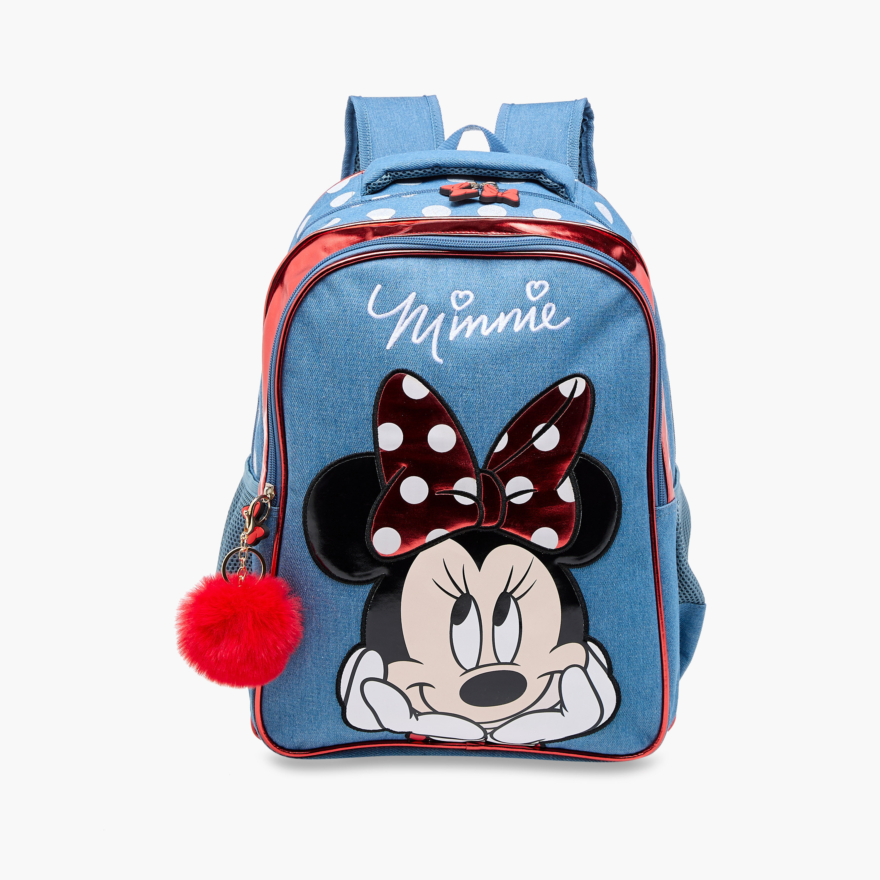 Disney Minnie Mouse Print Backpack with Adjustable Straps and Zip Closure - 16 inches-school-bagsandbackpacks-backpacks-image-1