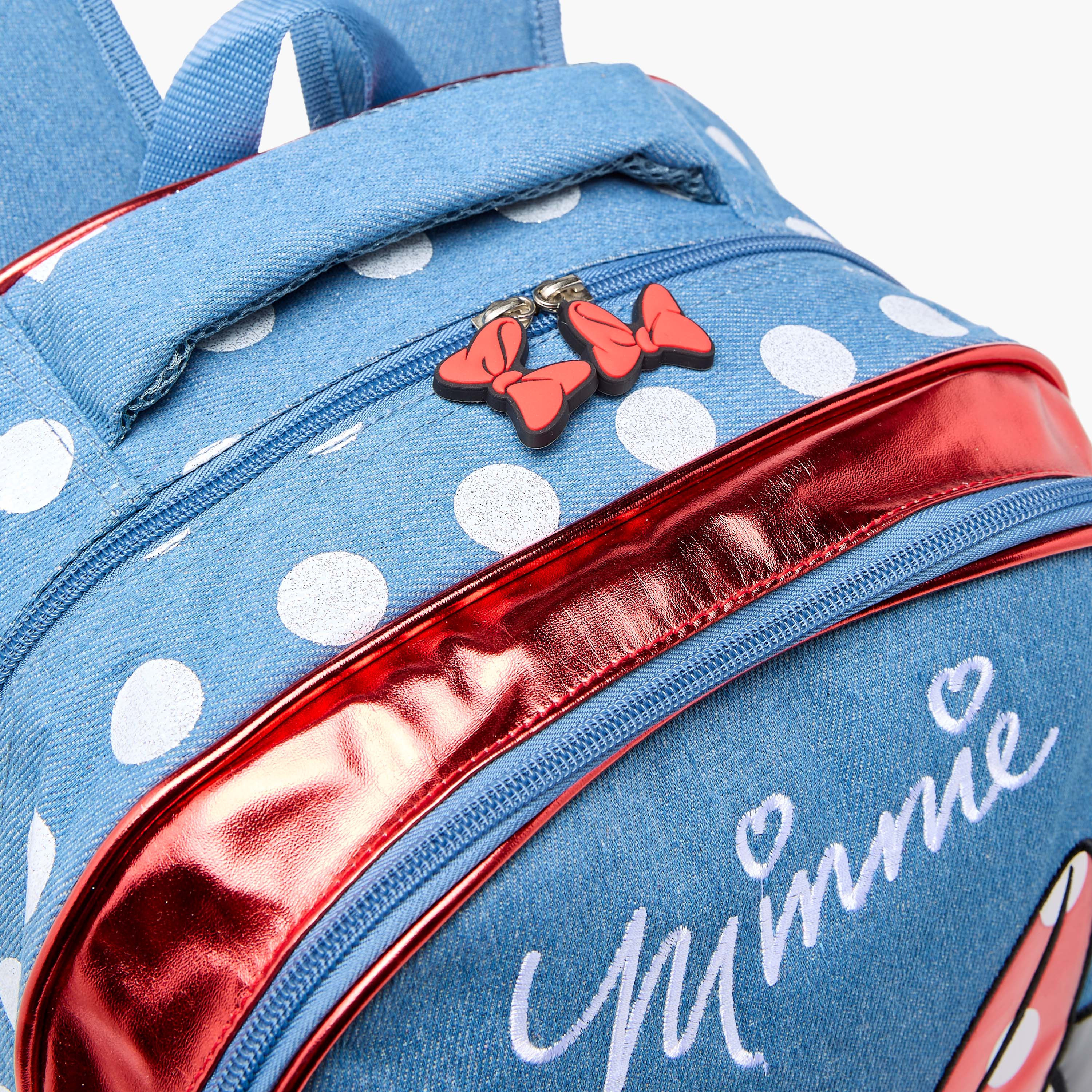 Disney Minnie Mouse Print Backpack with Adjustable Straps and Zip Closure - 16 inches-school-bagsandbackpacks-backpacks-image-11