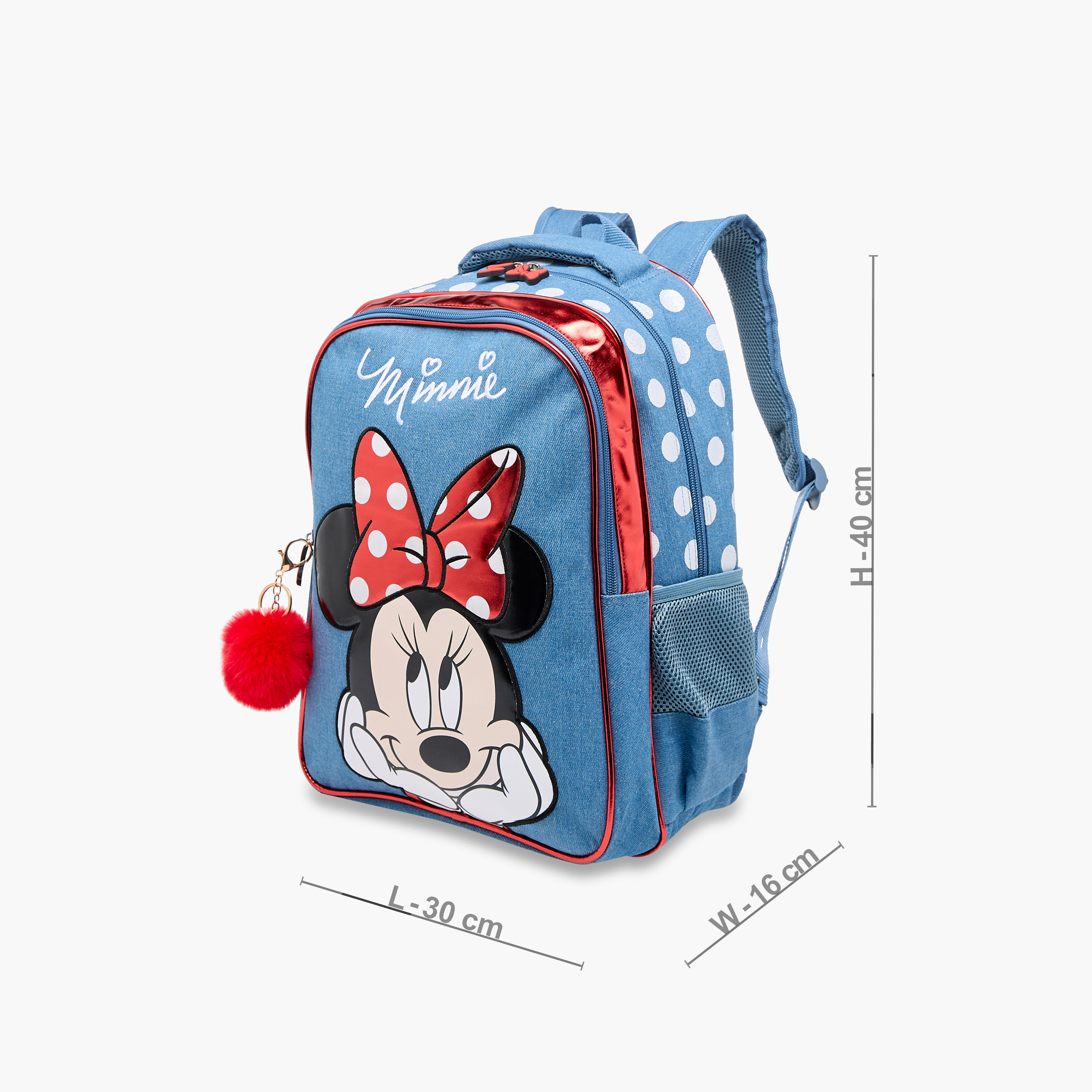 Disney Minnie Mouse Print Backpack with Adjustable Straps and Zip Closure - 16 inches-school-bagsandbackpacks-backpacks-image-4
