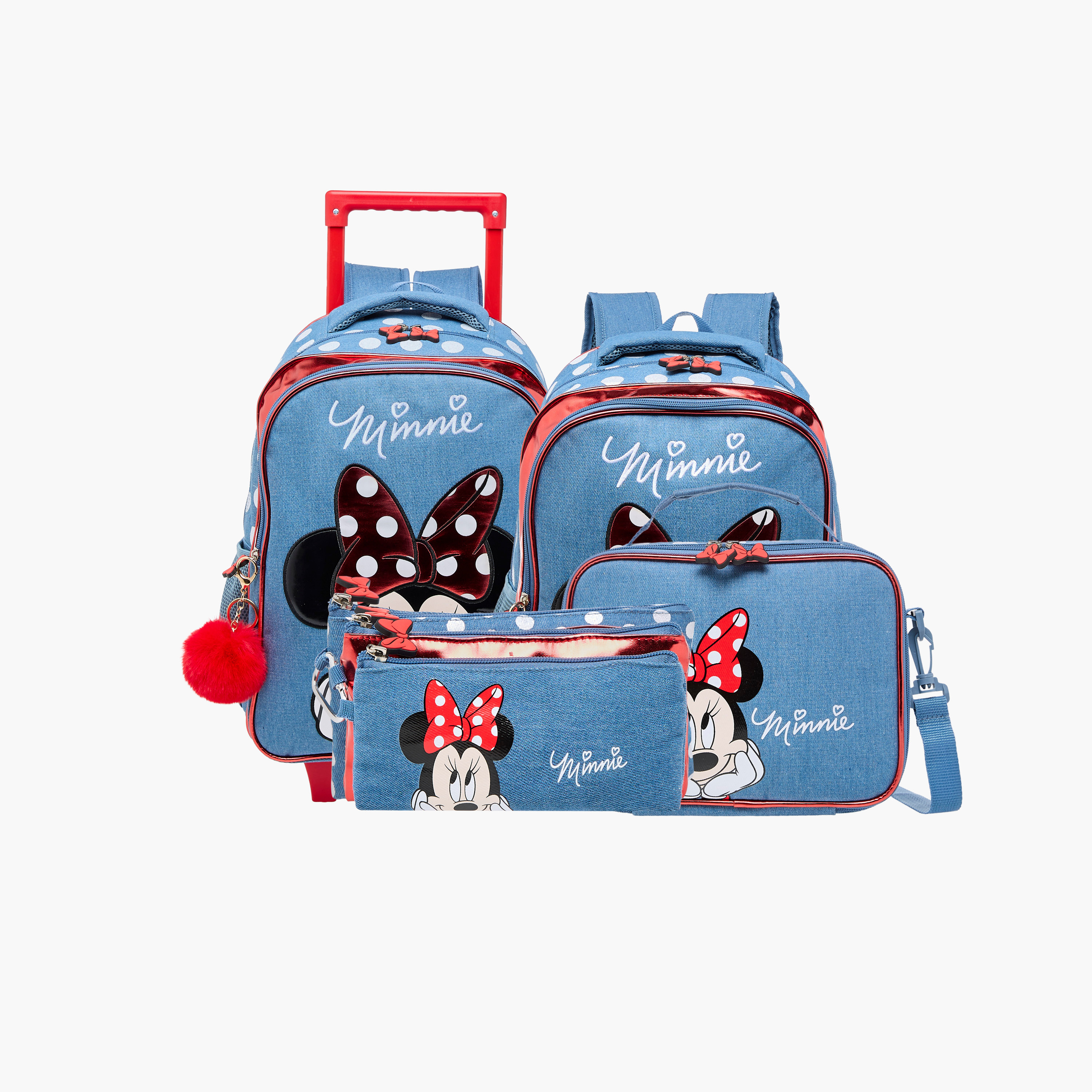 Disney Minnie Mouse Print Pencil Pouch with Zip Closure-school-stationery-pencilcases-image-11