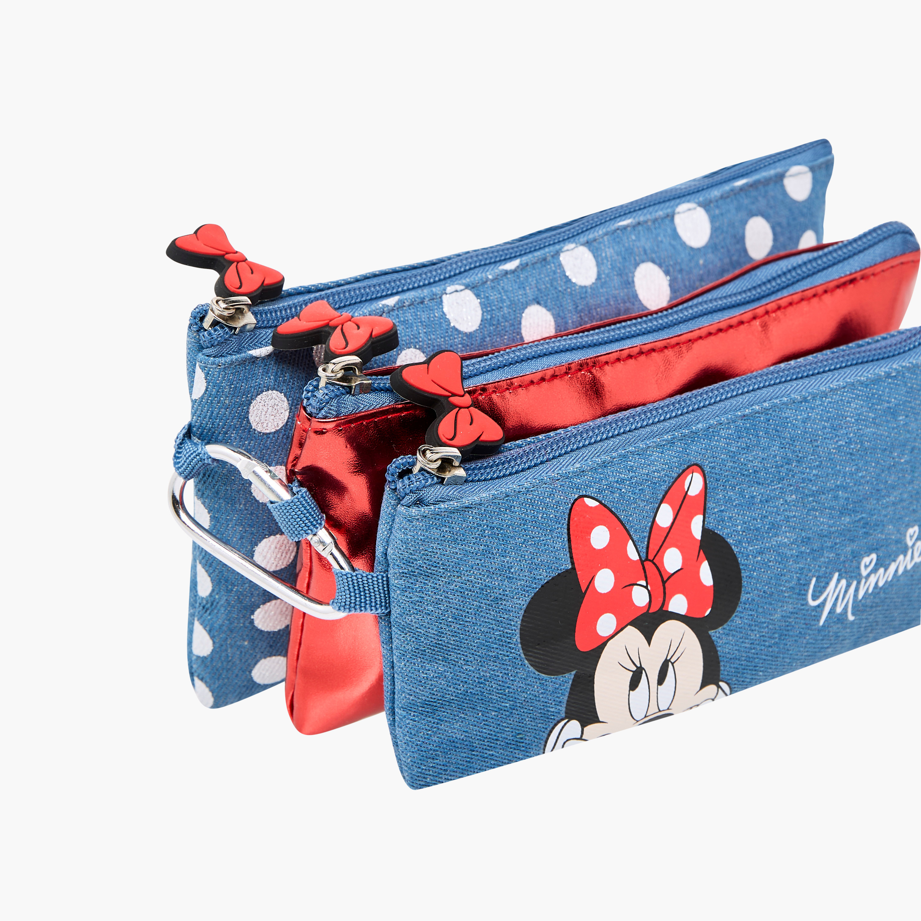 Disney Minnie Mouse Print Pencil Pouch with Zip Closure-school-stationery-pencilcases-image-6