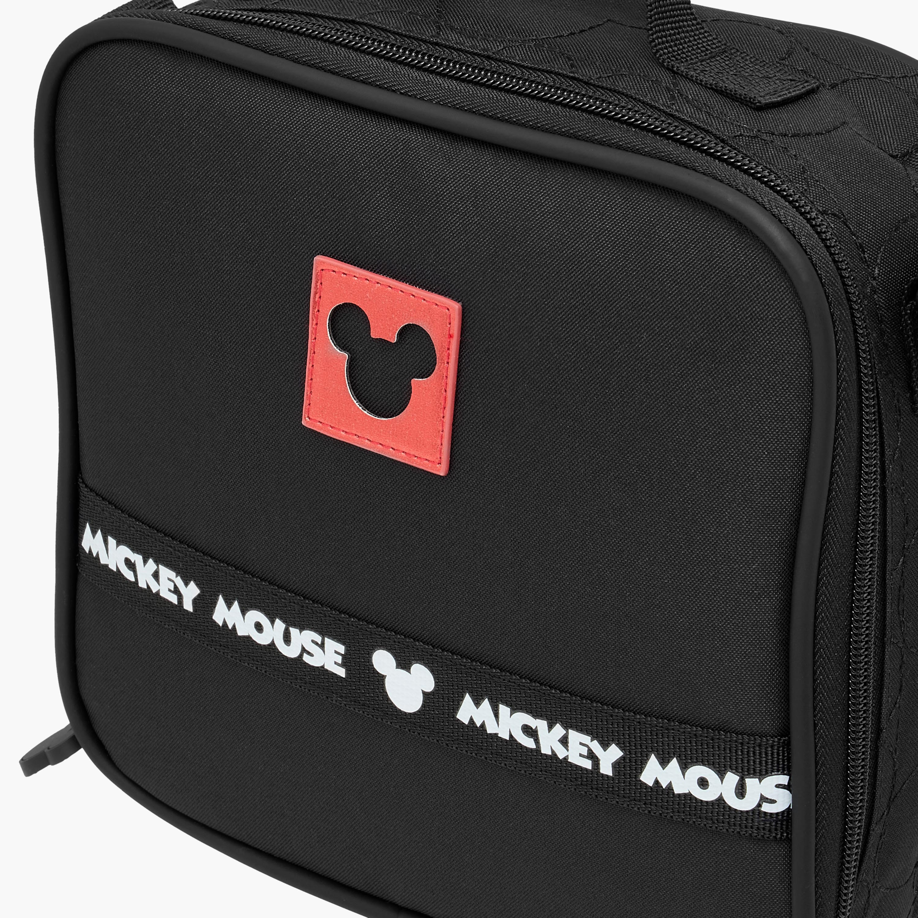 Mickey Mouse Print Lunch Bag with Zip Closure-school-lunchessentials-lunchbags-image-6