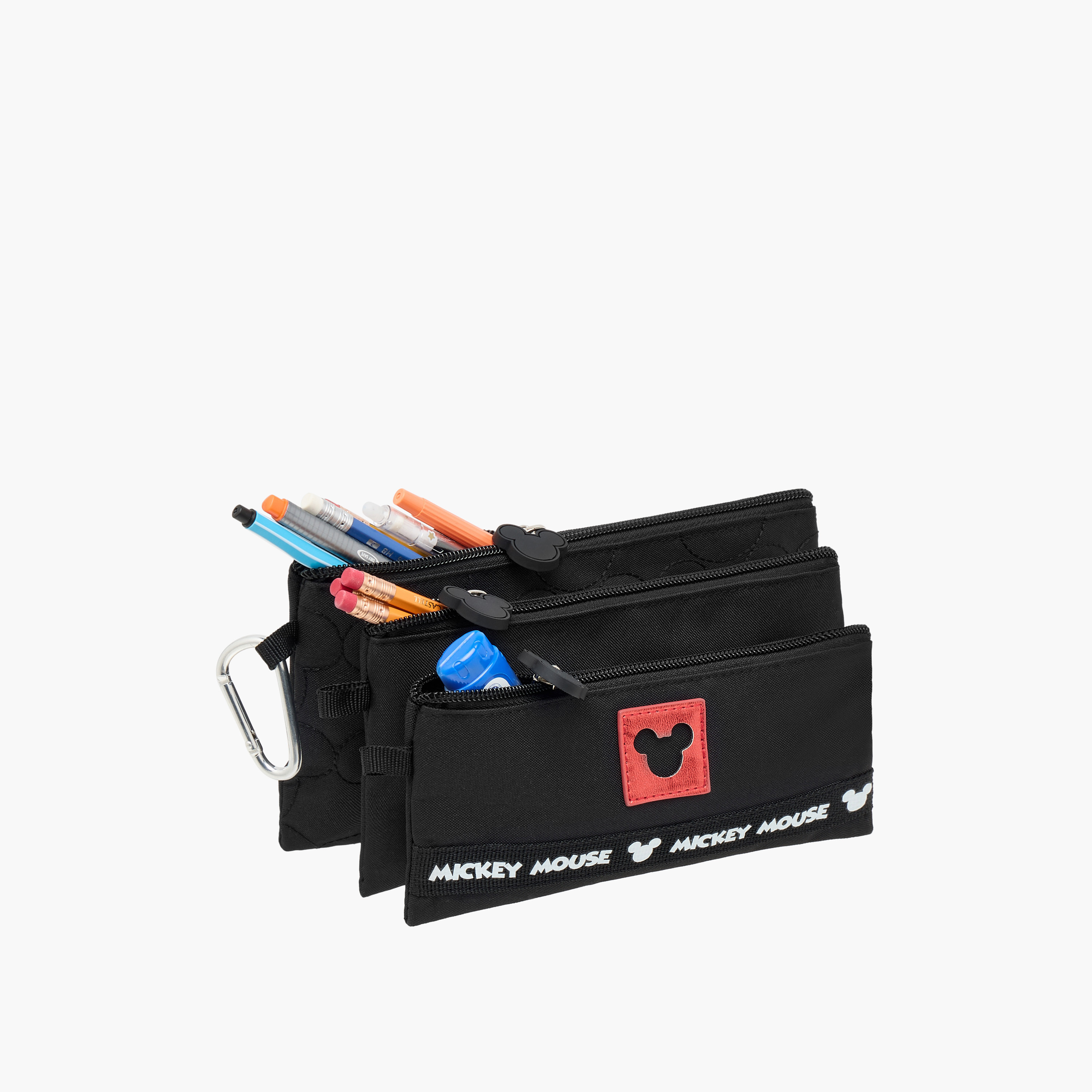 Disney Mickey Mouse Applique Pencil Pouch with Zip Closure-school-stationery-pencilcases-image-11