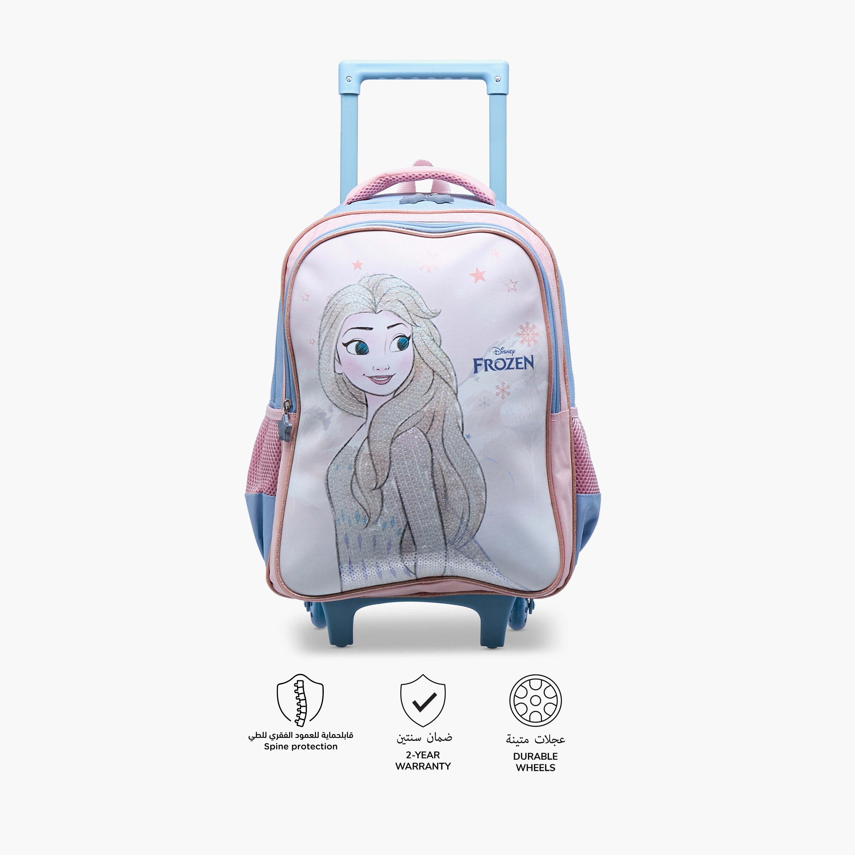 Disney Frozen Trolley Bag for Girls 5-8 Years with Adjustable Strap -school-bagsandbackpacks-trolleybags-image-4