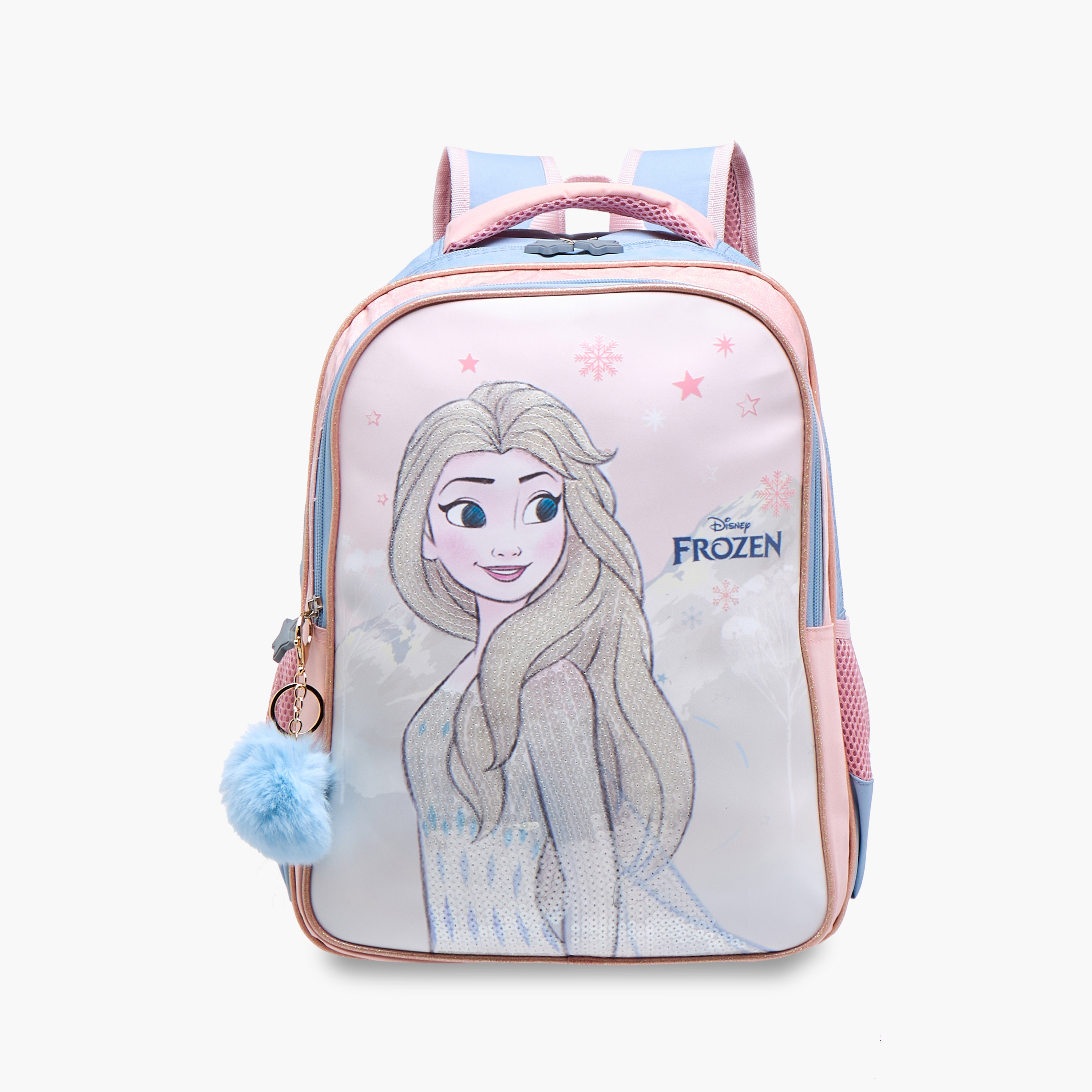 شنطة ظهر بحمالات قابلة للتعديل وطبعات فروزن من ديزني-school-bagsandbackpacks-backpacks-image-1