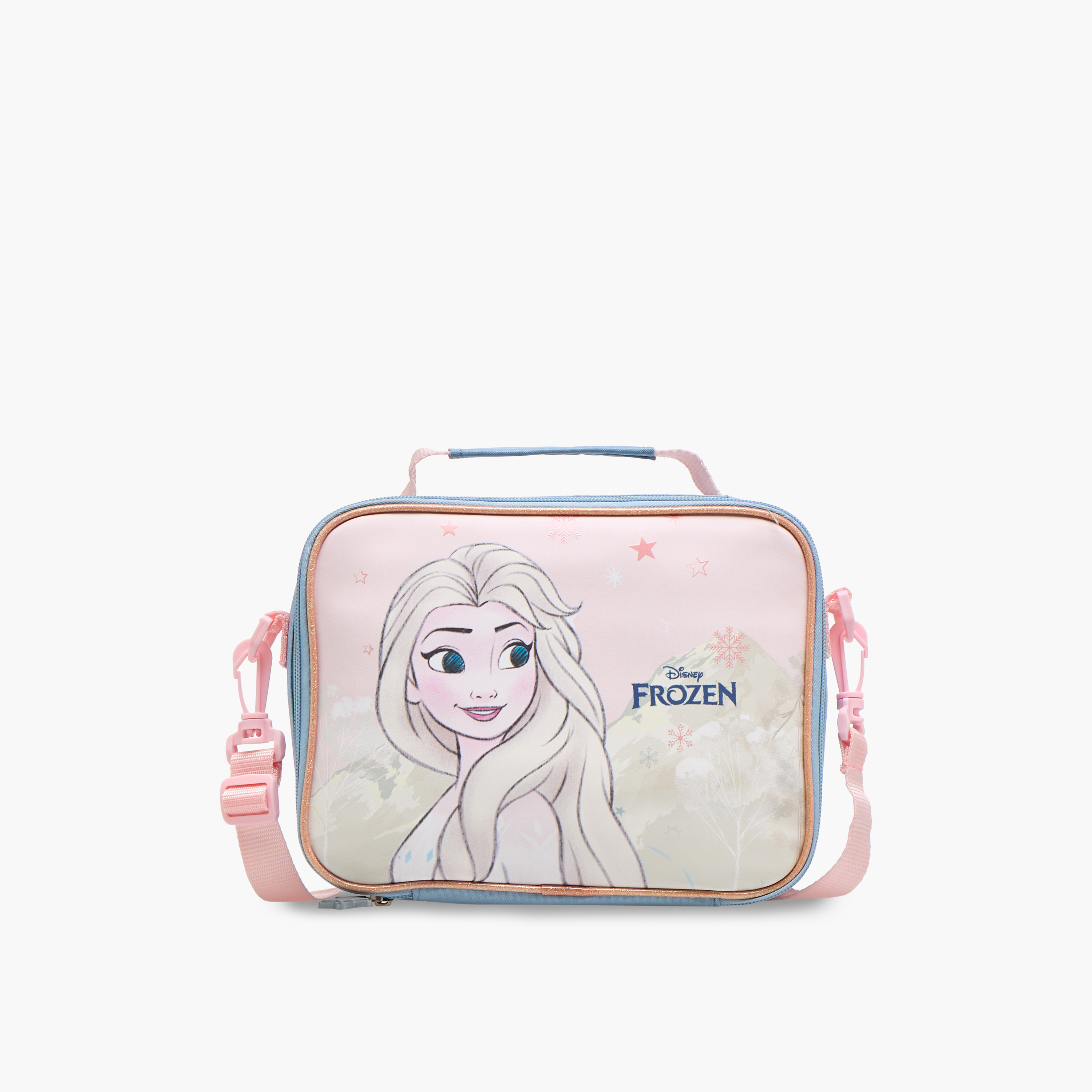 Disney Frozen Print Lunch Bag with Zip Closure-school-lunchessentials-lunchbags-image-1