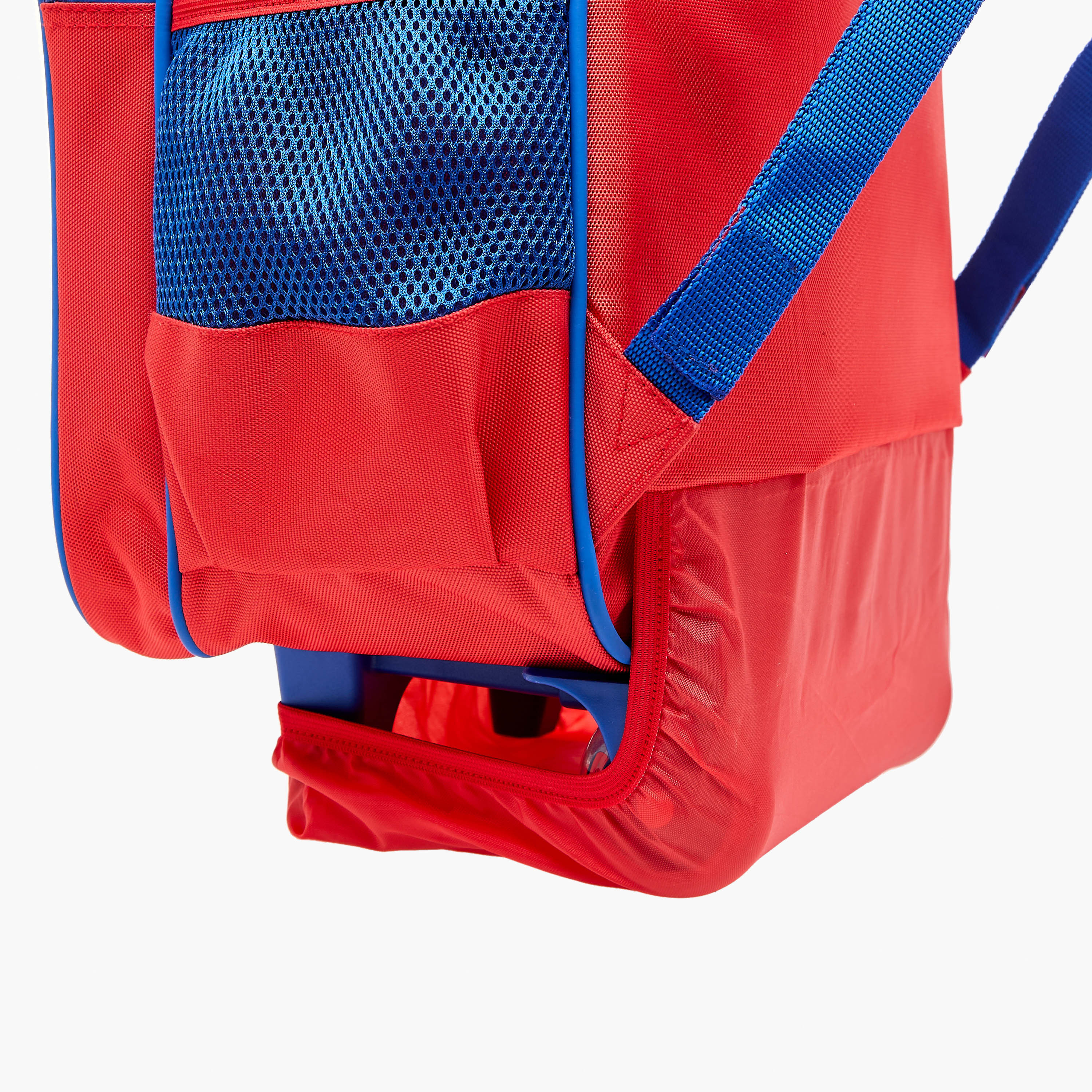 شنطة ترولي للأولاد 8-13 سنة بحزام قابل للتعديل وتصميم سبايدرمان من مارفل-school-bagsandbackpacks-trolleybags-image-14