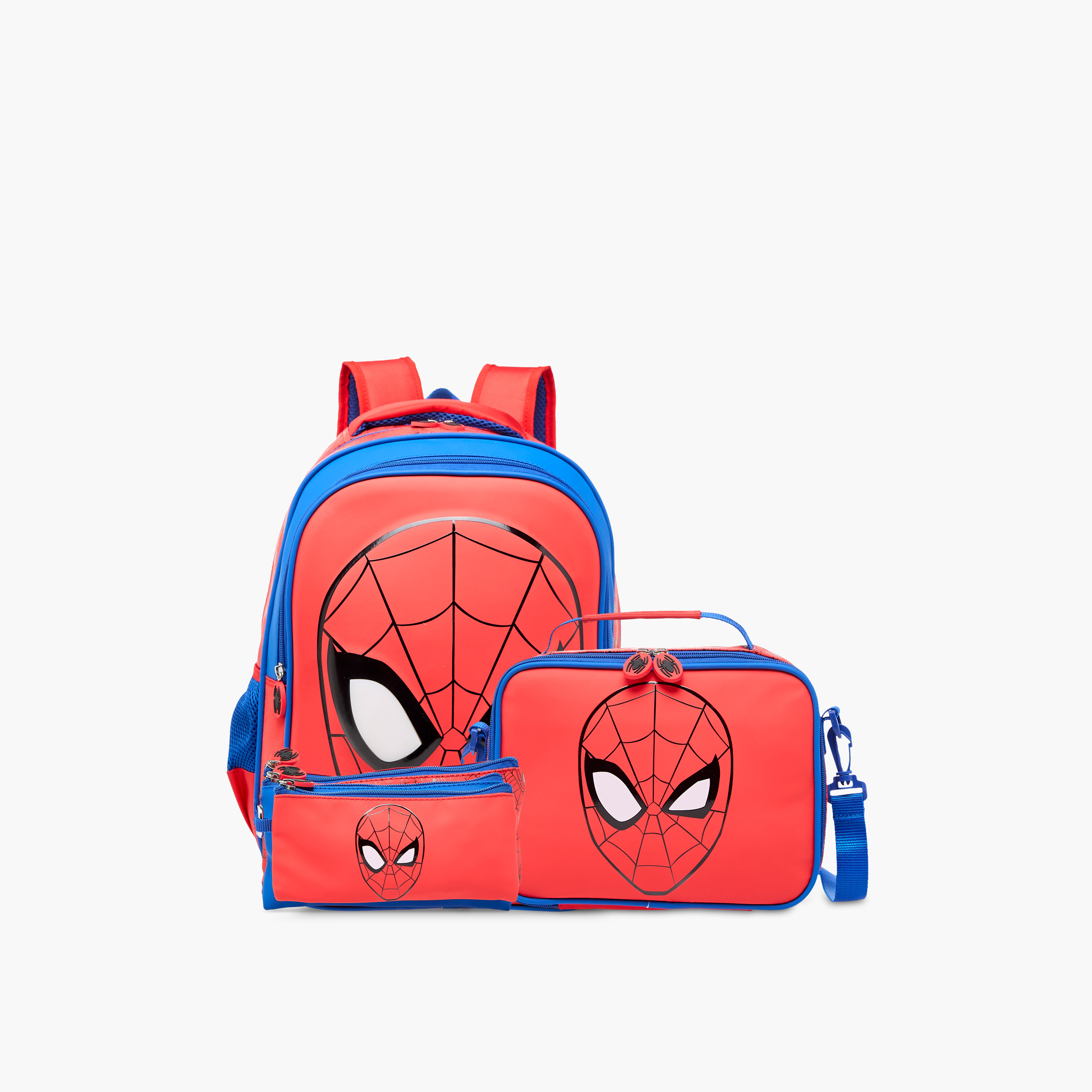 شنطة ترولي للأولاد 8-13 سنة بحزام قابل للتعديل وتصميم سبايدرمان من مارفل-school-bagsandbackpacks-trolleybags-image-19