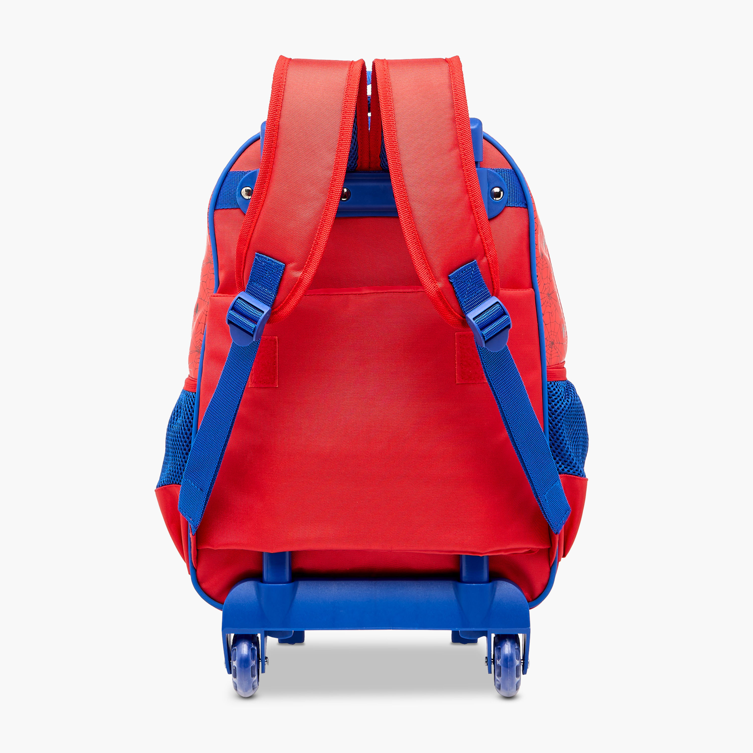 شنطة ترولي للأولاد 8-13 سنة بحزام قابل للتعديل وتصميم سبايدرمان من مارفل-school-bagsandbackpacks-trolleybags-image-7