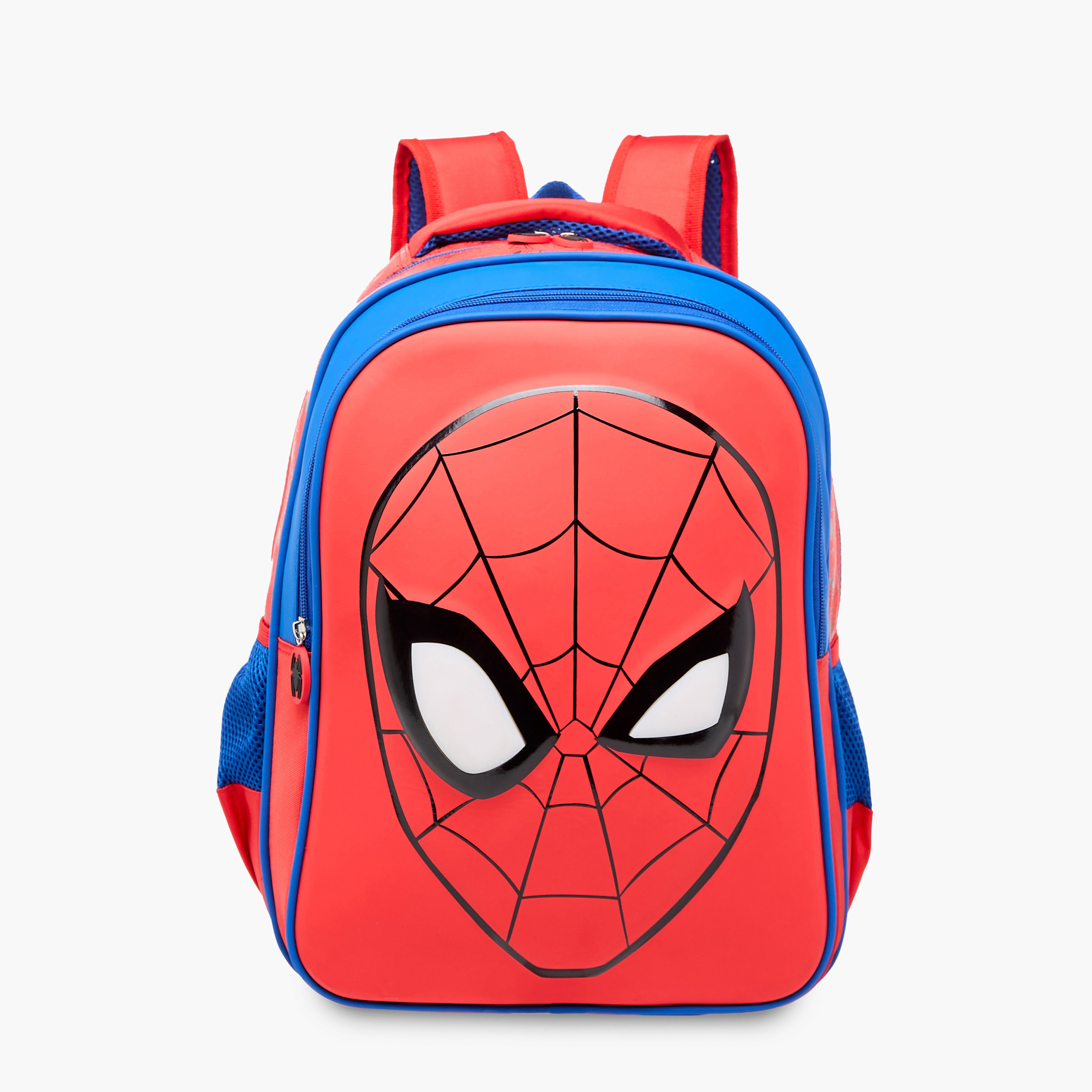 Spider-Man Print Backpack with Adjustable Shoulder Straps and Zip Closure - 18 inches-school-bagsandbackpacks-backpacks-image-1