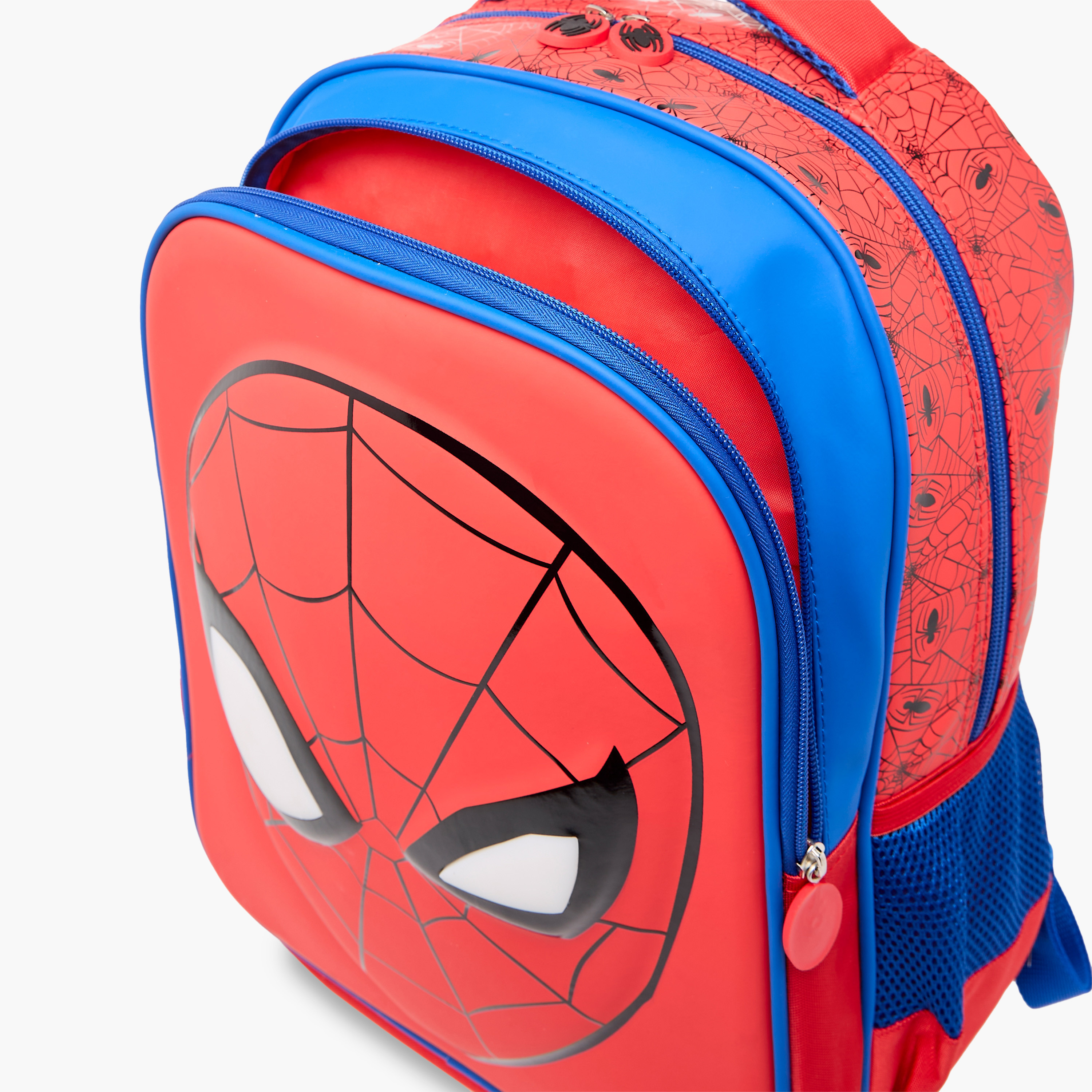 Spider-Man Print Backpack with Adjustable Shoulder Straps and Zip Closure - 18 inches-school-bagsandbackpacks-backpacks-image-10