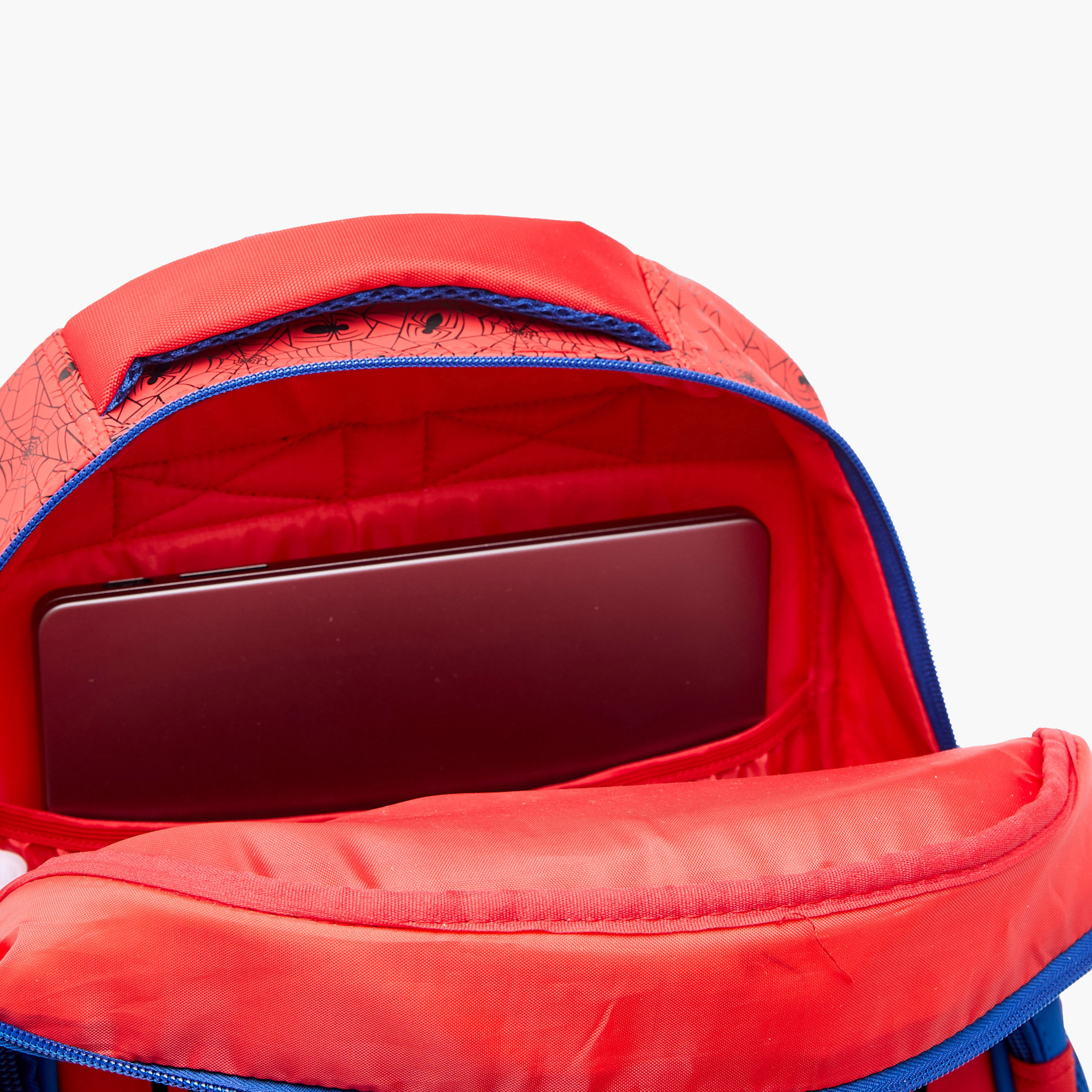 Spider-Man Print Backpack with Adjustable Shoulder Straps and Zip Closure - 18 inches-school-bagsandbackpacks-backpacks-image-11