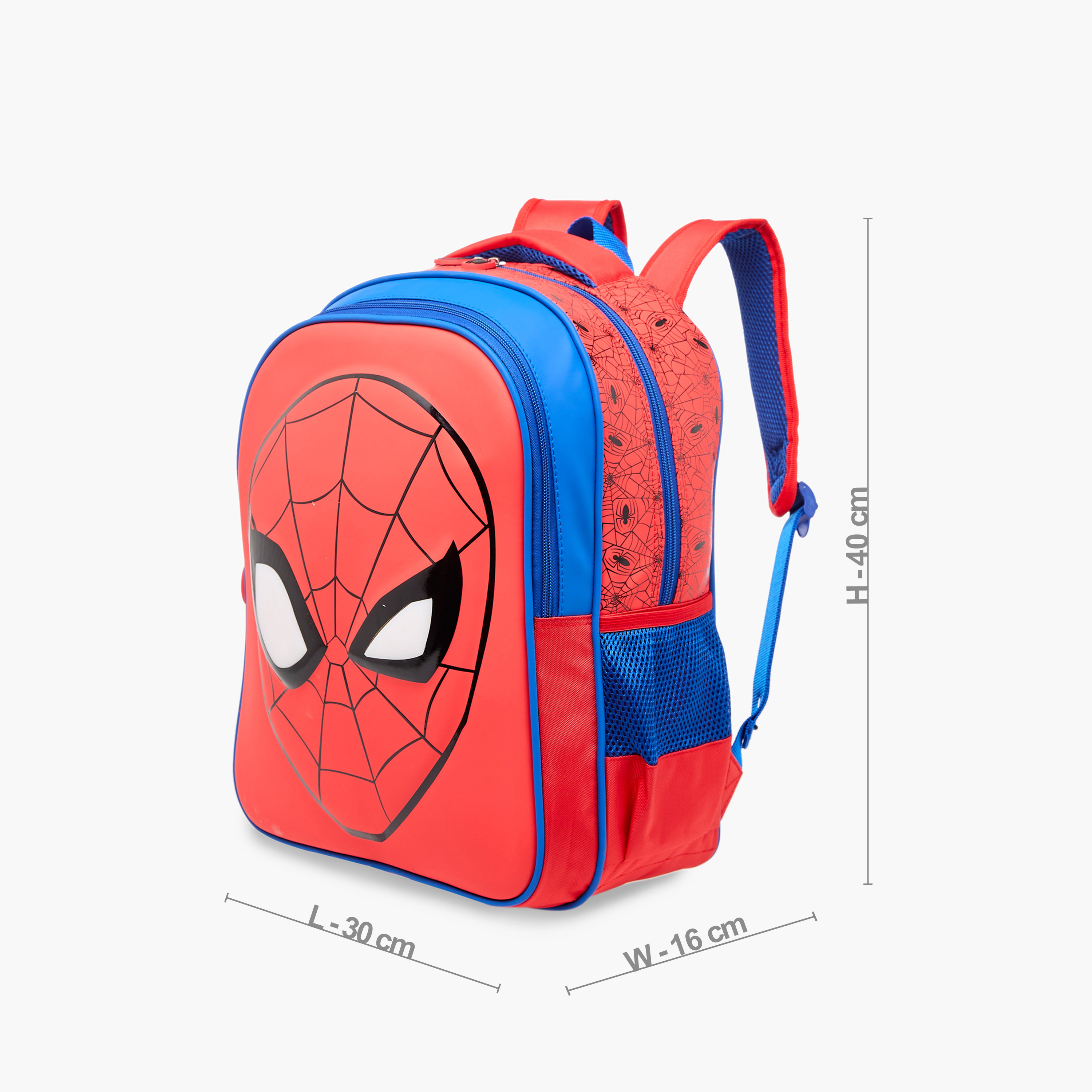 Spider-Man Print Backpack with Adjustable Shoulder Straps and Zip Closure - 18 inches-school-bagsandbackpacks-backpacks-image-2