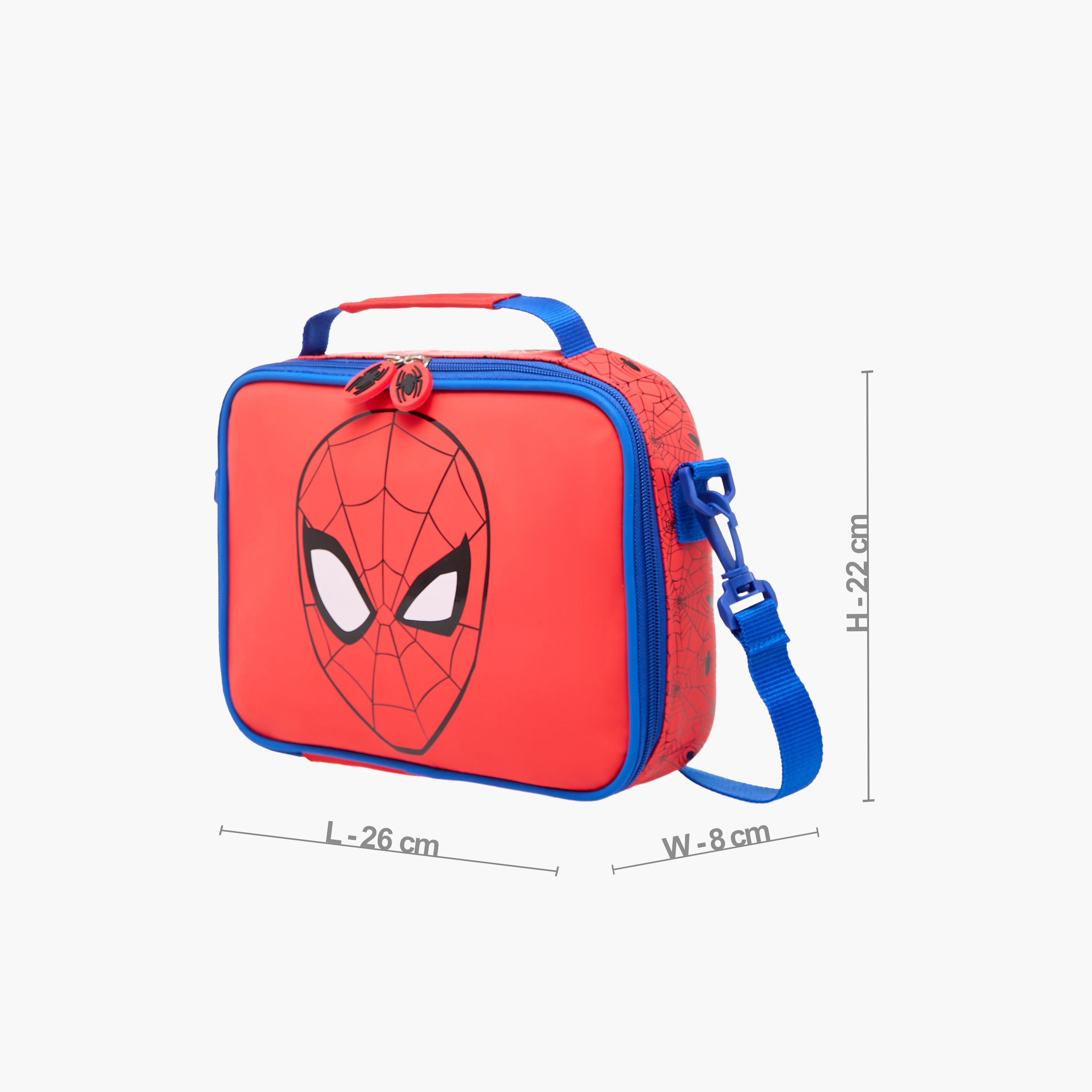 Spider-Man Print Lunch Bag with Zip Closure-school-lunchessentials-lunchbags-image-2