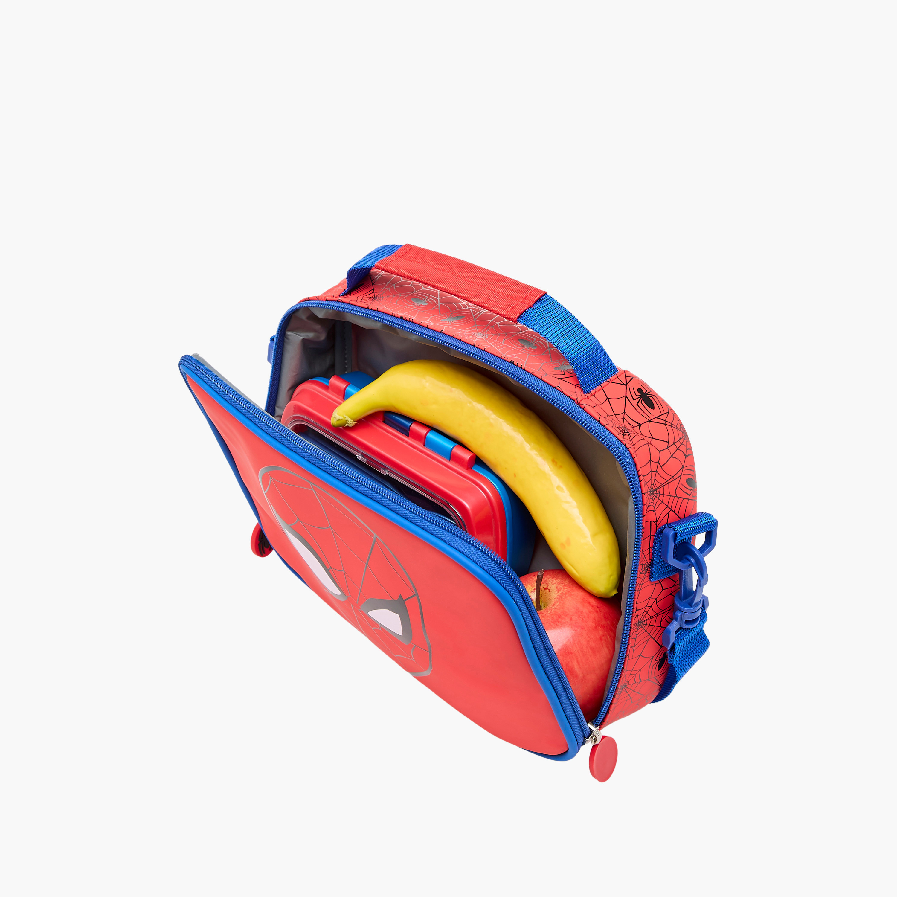 Spider-Man Print Lunch Bag with Zip Closure-school-lunchessentials-lunchbags-image-7