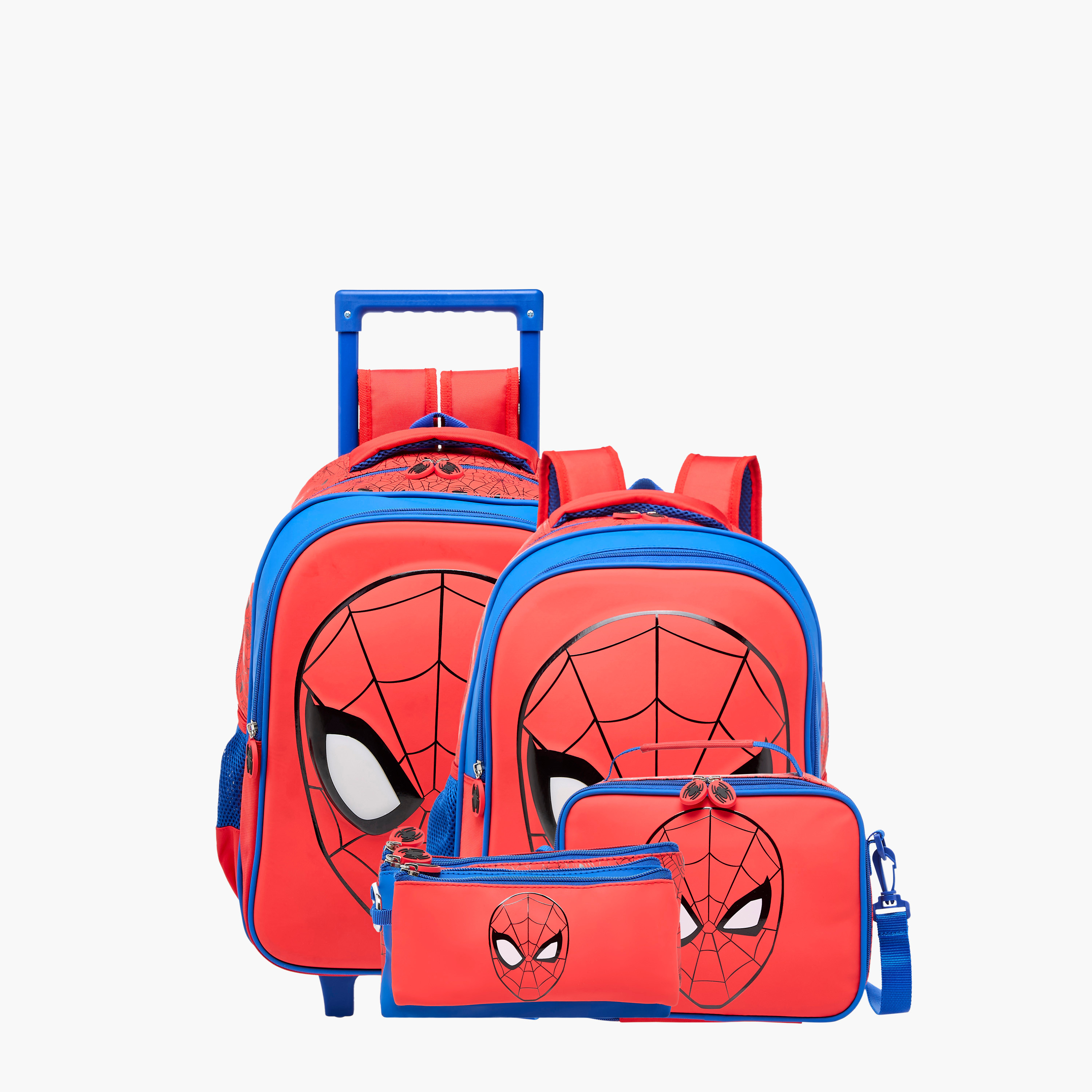 Spider-Man Print Pencil Pouch with Zip Closure-school-stationery-pencilcases-image-11