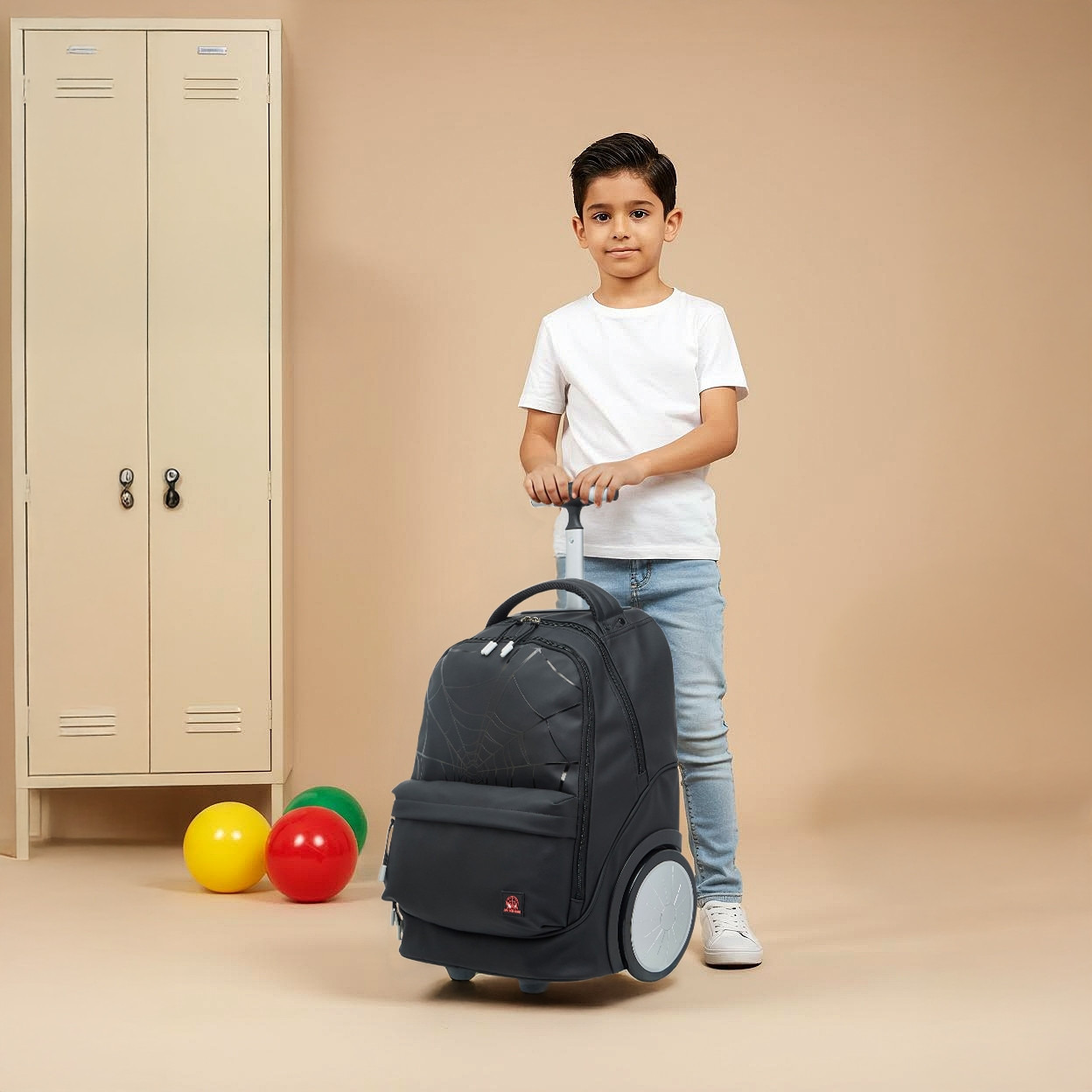 Marvel Spider-Man Trolley Bag for Boys 8-13 Years with Laptop Compartment -school-bagsandbackpacks-trolleybags-image-3