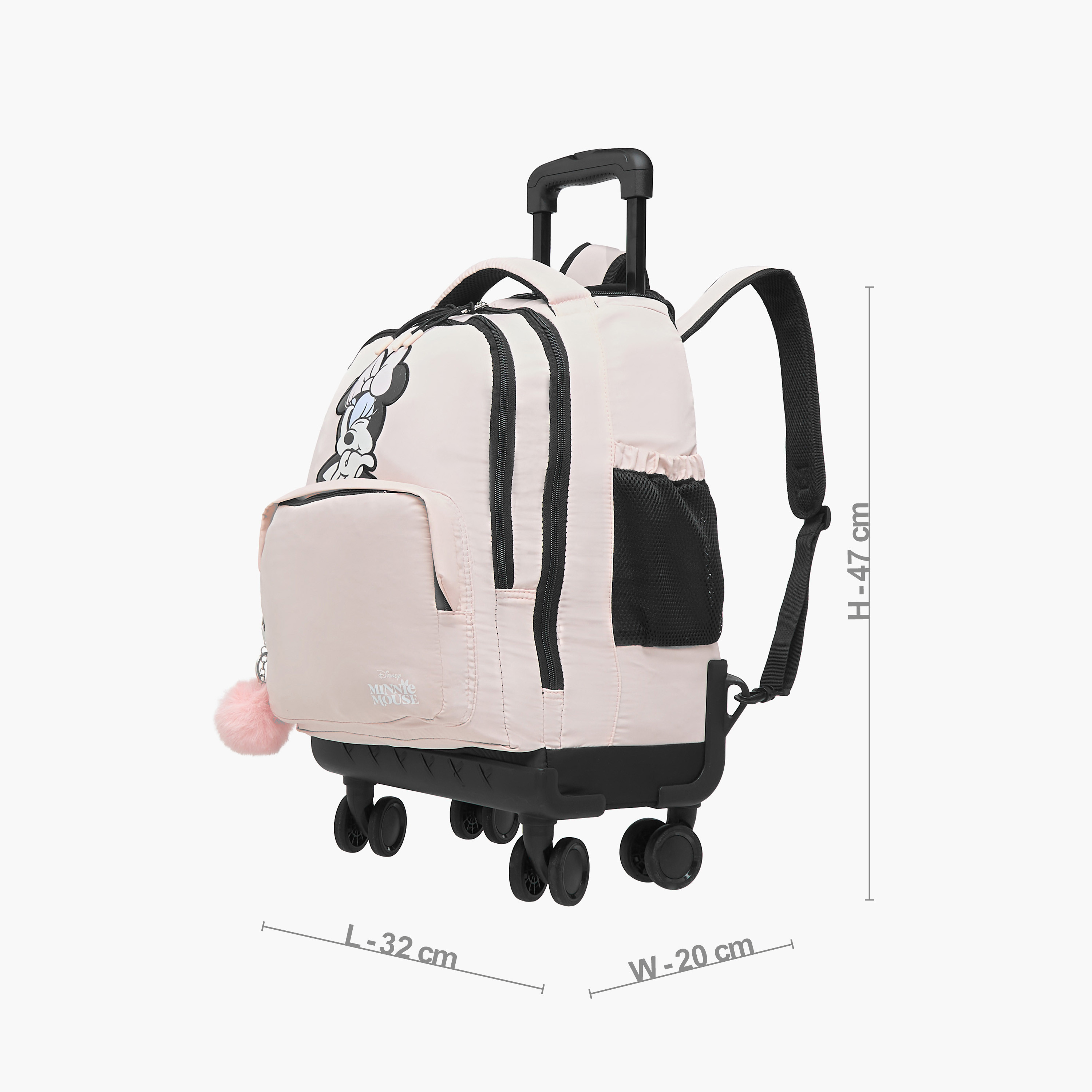 Disney Minnie Trolley Bag for Girls 8-13 Years with Adjustable Strap -school-bagsandbackpacks-trolleybags-image-5
