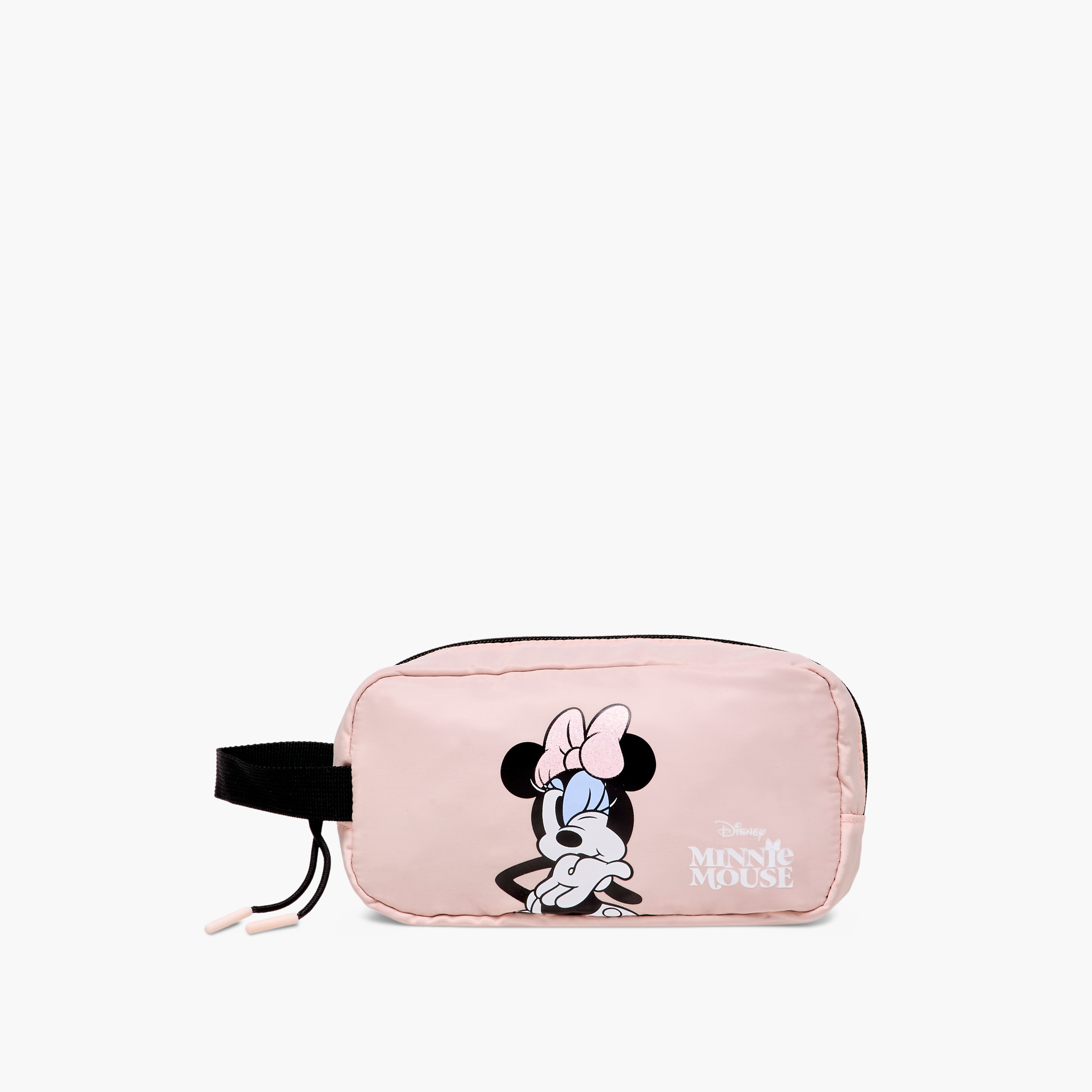 Disney Minnie Mouse Print Pencil Pouch with Zip Closure-school-stationery-pencilcases-image-1