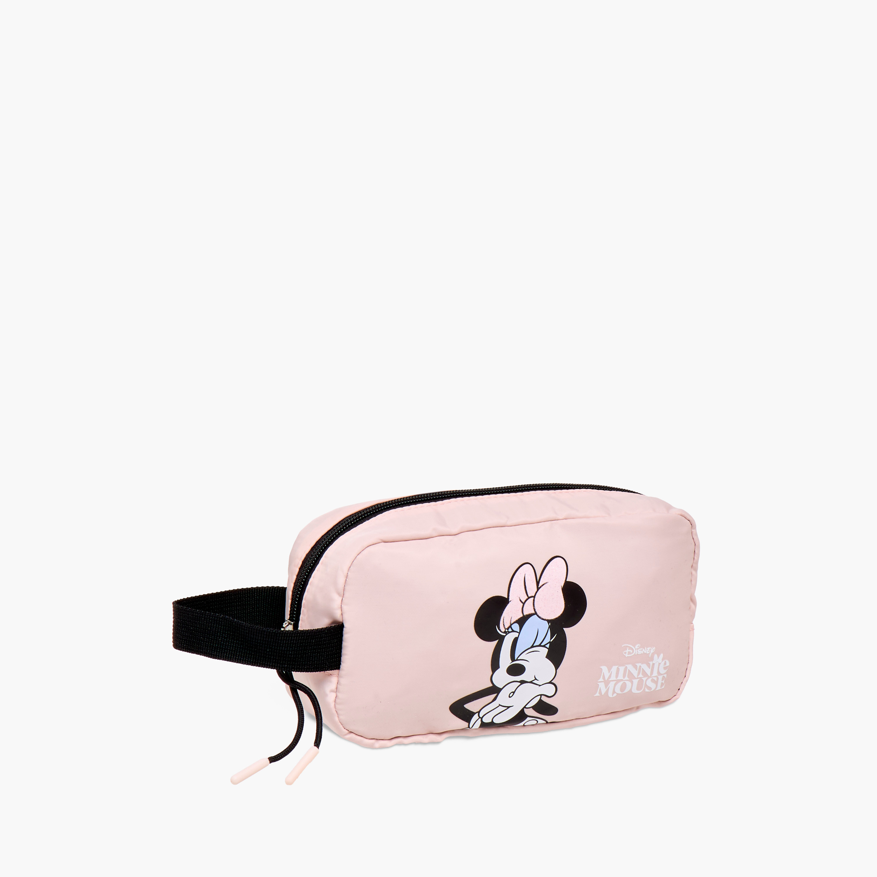 Disney Minnie Mouse Print Pencil Pouch with Zip Closure-school-stationery-pencilcases-image-2