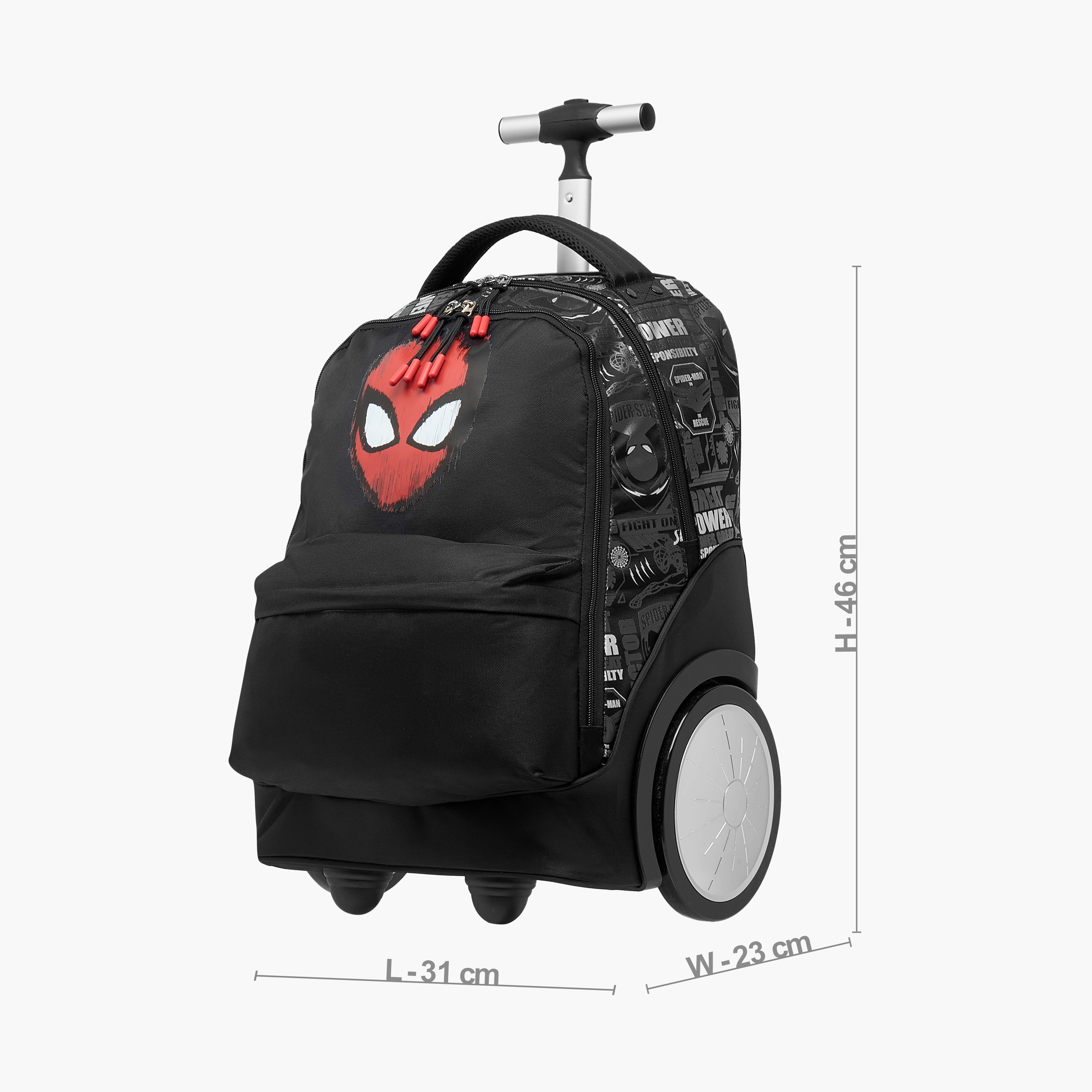 Marvel Spider-Man Trolley Bag for Boys 8-13 Years with Laptop Compartment -school-bagsandbackpacks-trolleybags-image-5