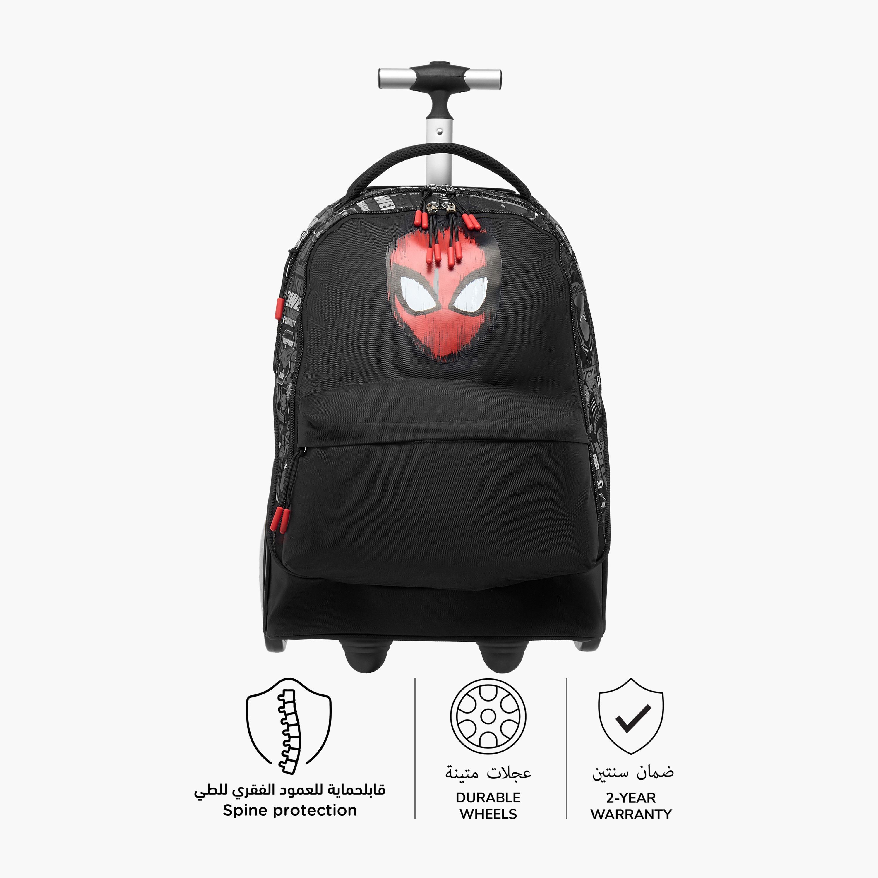 Marvel Spider-Man Trolley Bag for Boys 8-13 Years with Laptop Compartment -school-bagsandbackpacks-trolleybags-image-7