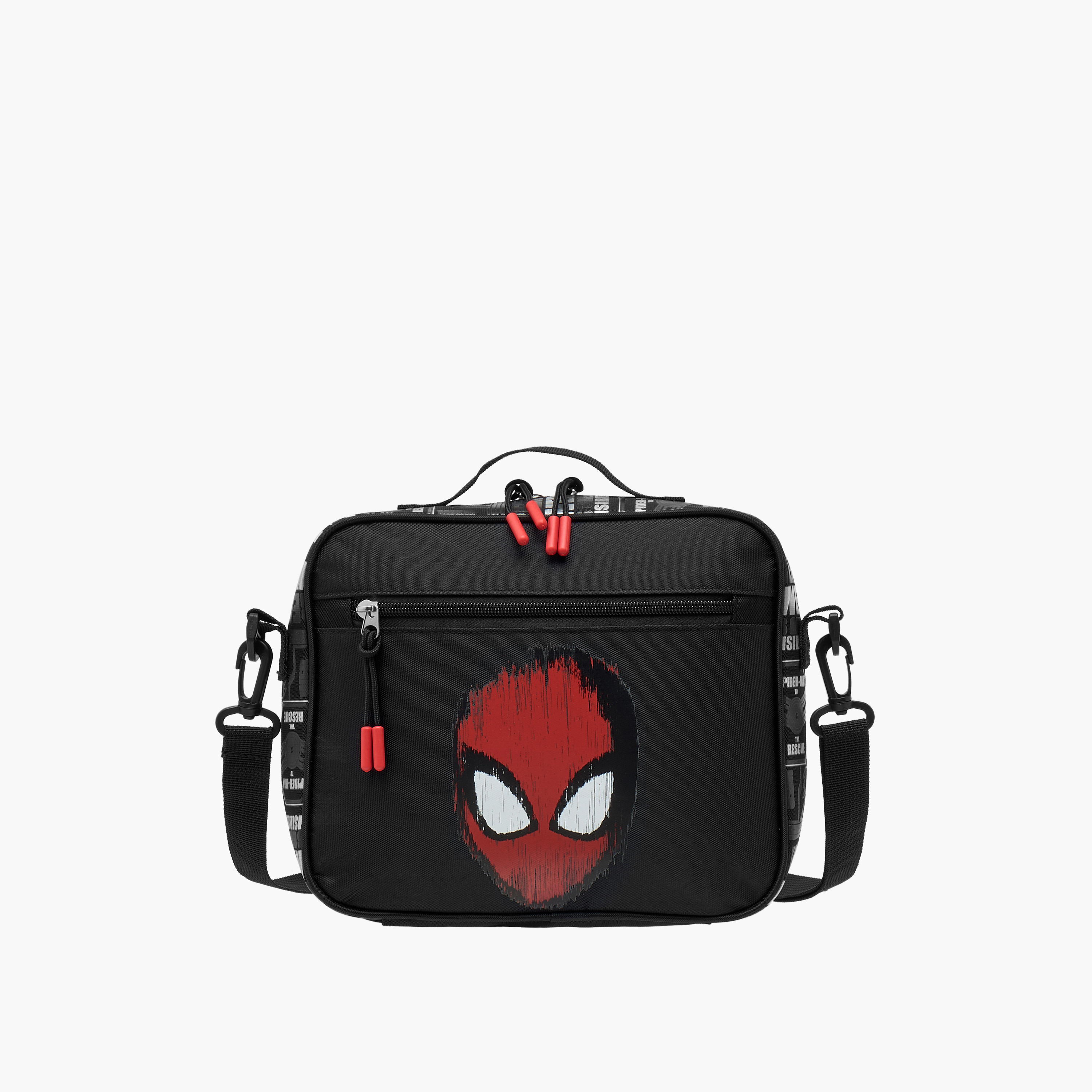 Spider-Man Print Lunch Bag with Zip Closure-school-lunchessentials-lunchbags-image-1