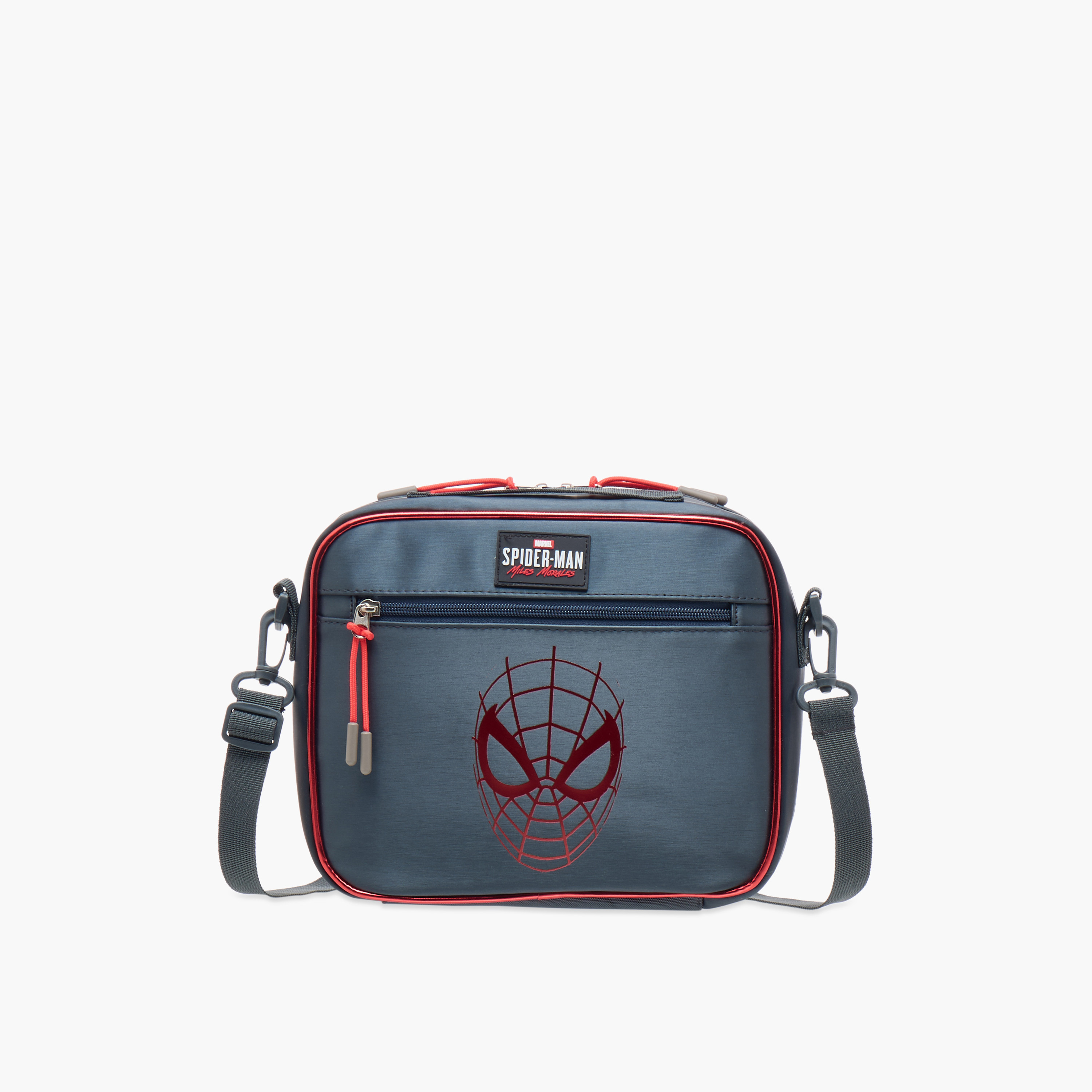 Spider-Man Print Lunch Bag with Zip Closure-school-lunchessentials-lunchbags-image-1
