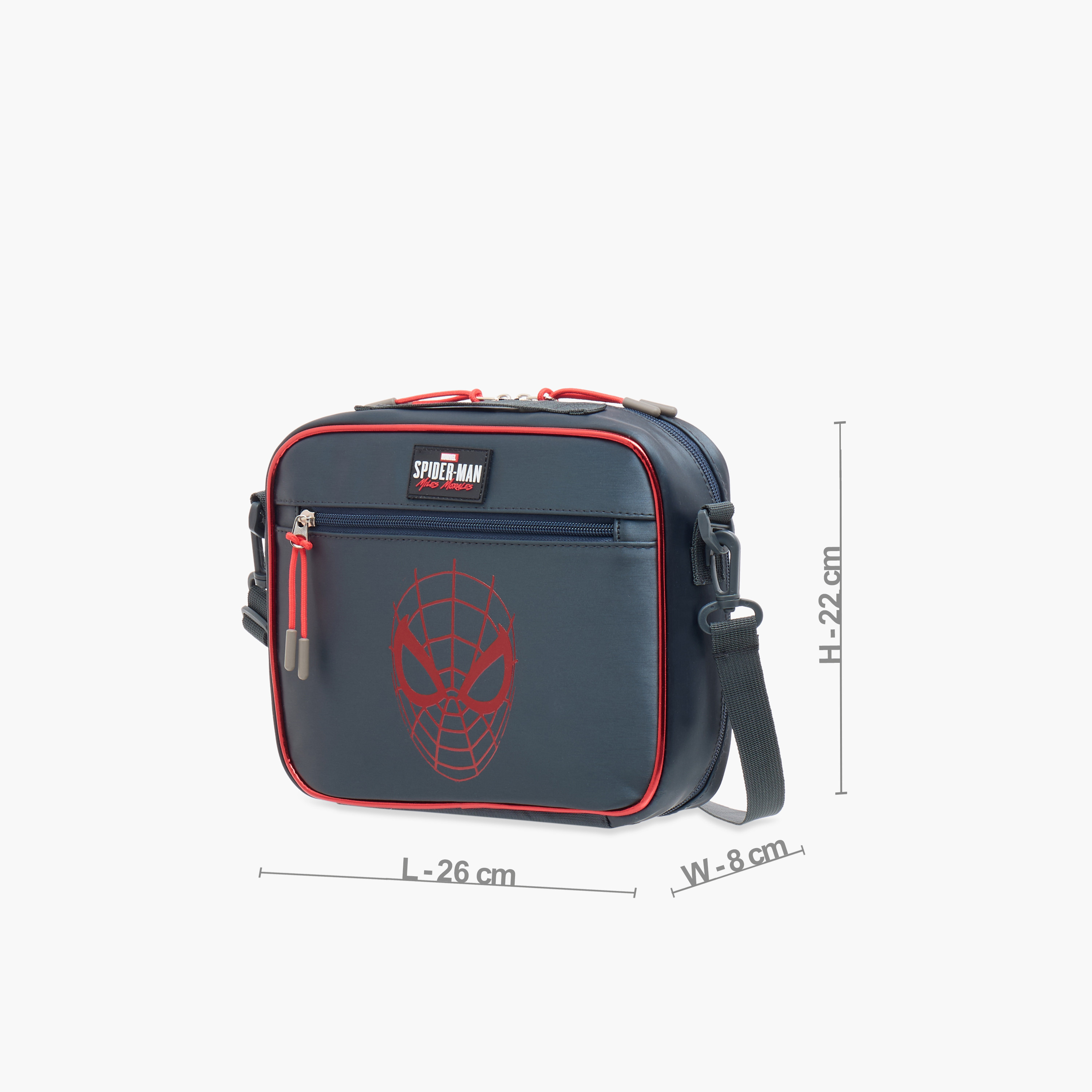 Spider-Man Print Lunch Bag with Zip Closure-school-lunchessentials-lunchbags-image-2