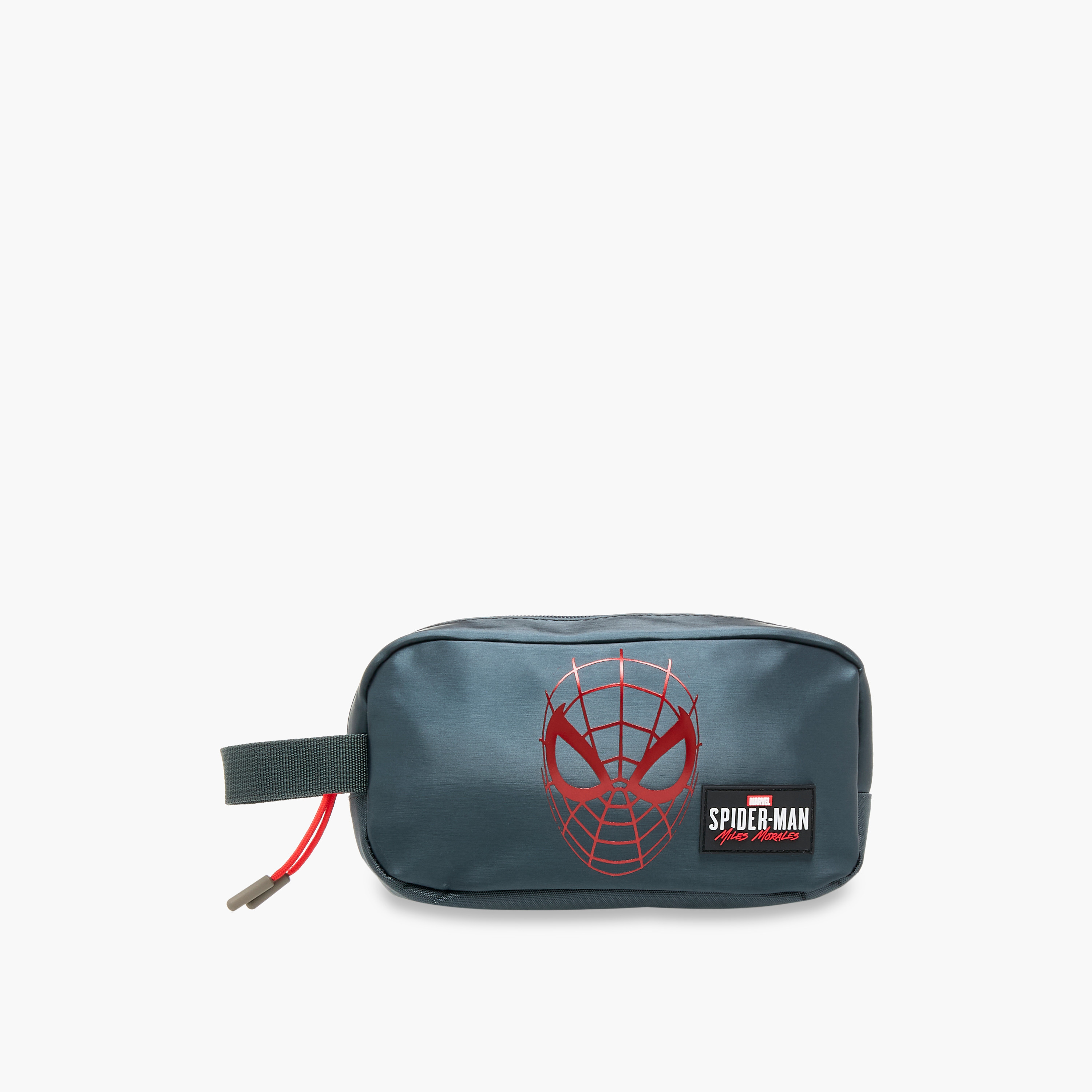 Spider-Man Print Pencil Pouch with Zip Closure-school-stationery-pencilcases-image-1
