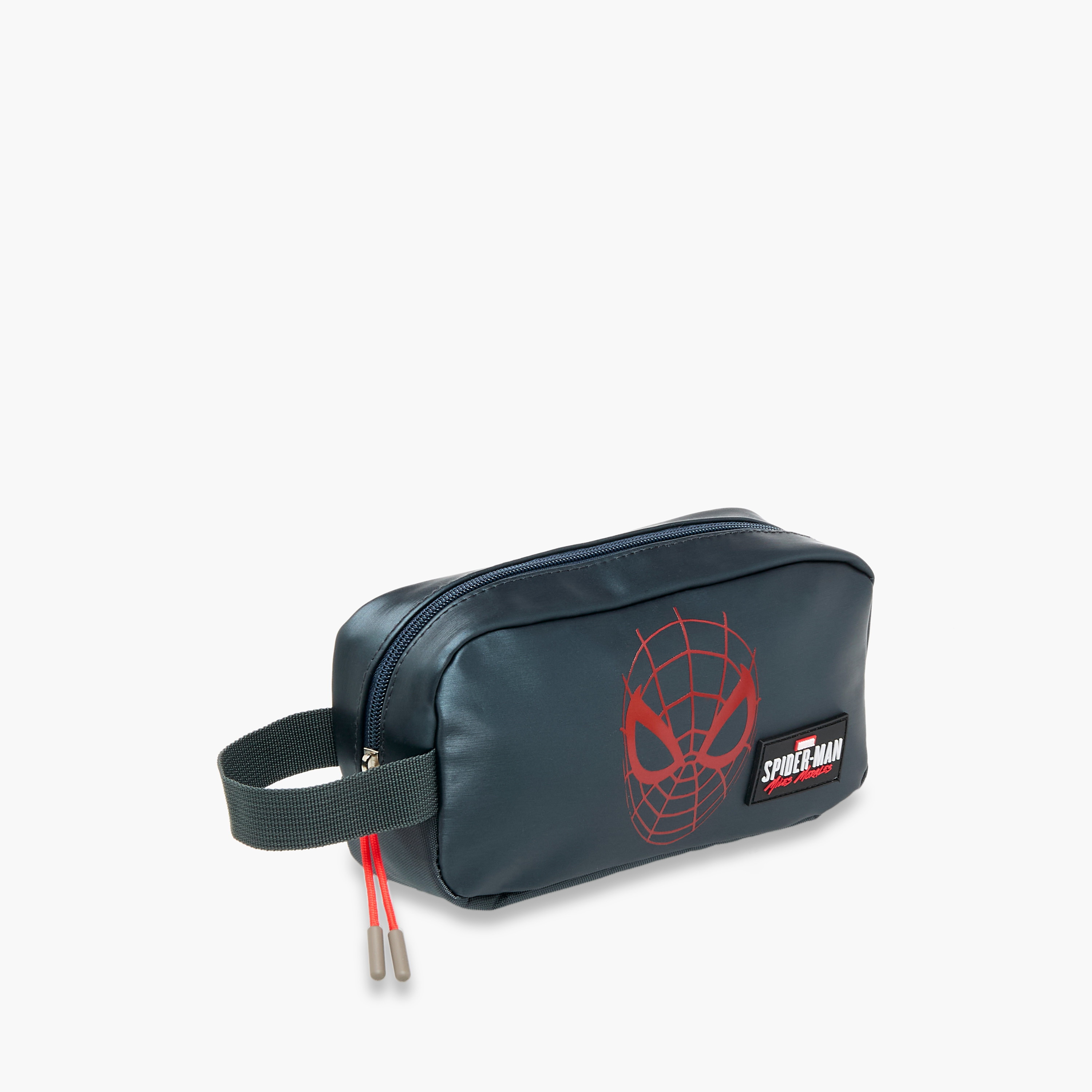 Spider-Man Print Pencil Pouch with Zip Closure-school-stationery-pencilcases-image-6