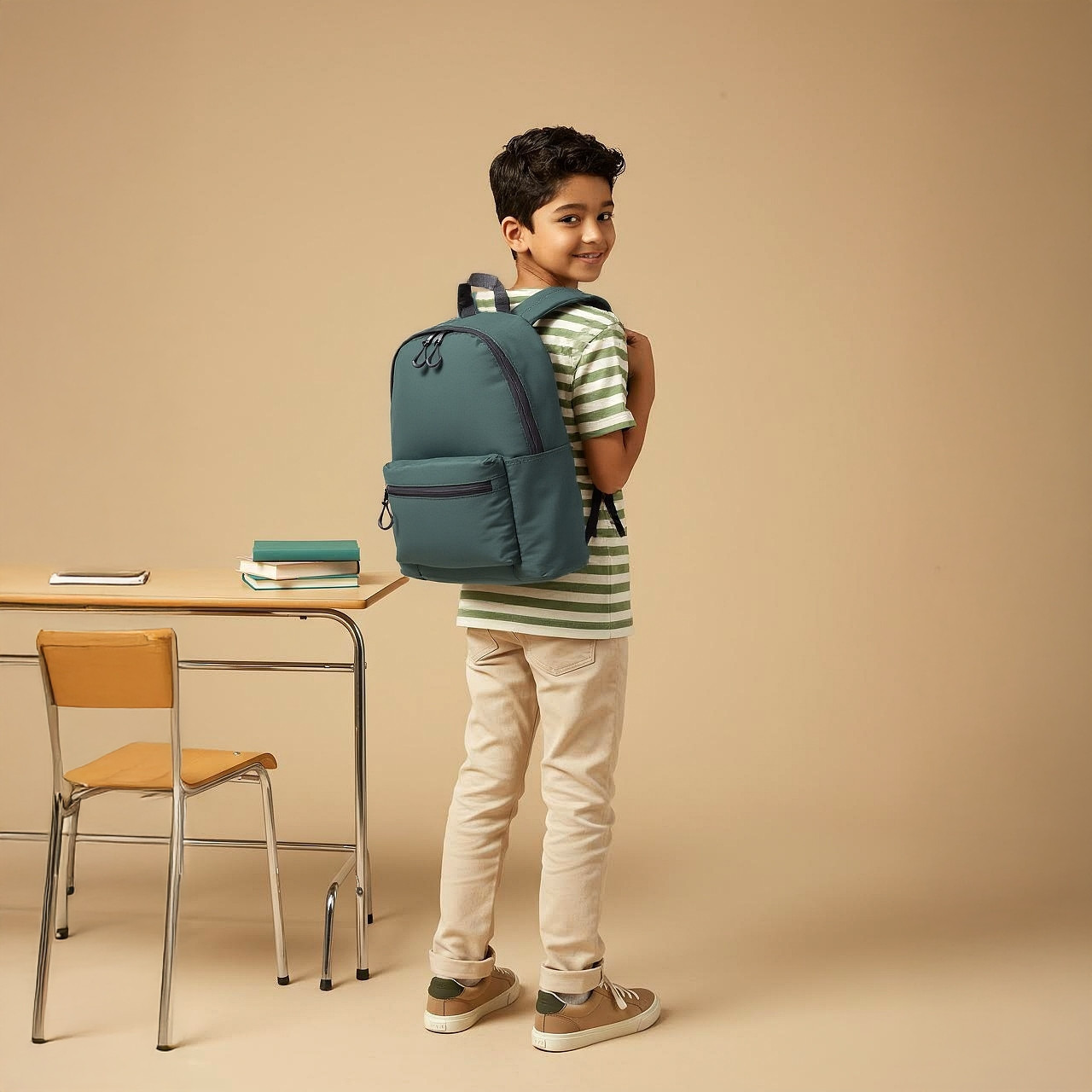 شنطة ظهر سادة بحمالات قبلة للتعديل وسحاب إغلاق من جونيورز - 17 بوصة-school-bagsandbackpacks-backpacks-image-9