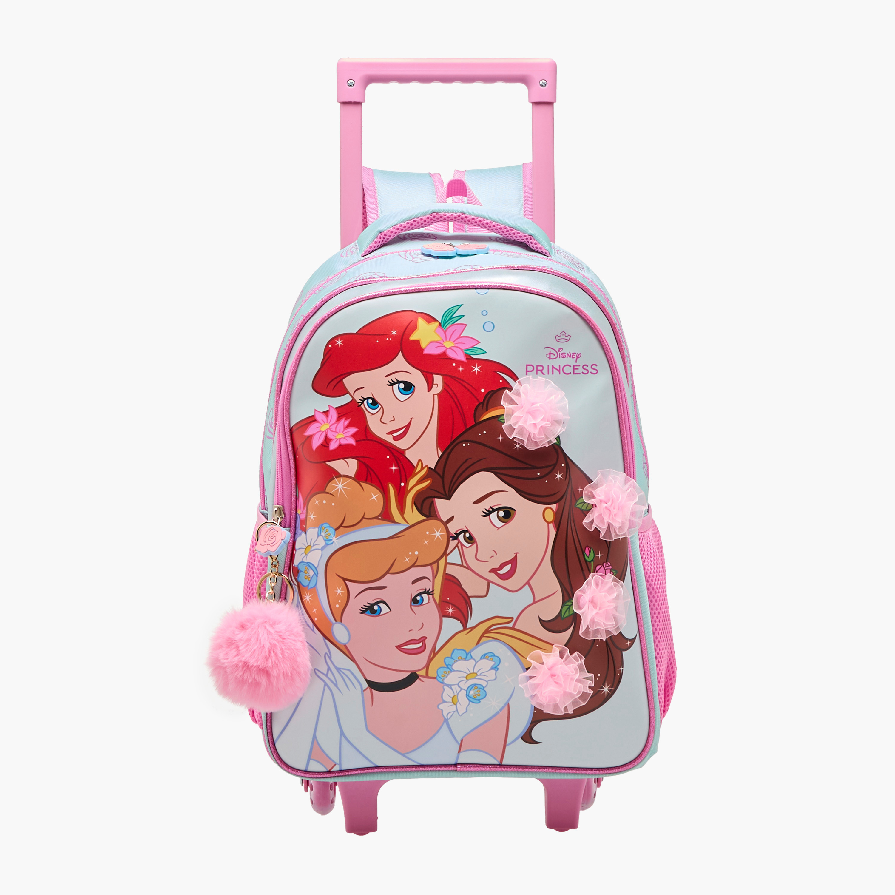 Disney Princess Trolley Bag for Girls 5-8 Years with Adjustable Strap -school-bagsandbackpacks-trolleybags-image-1