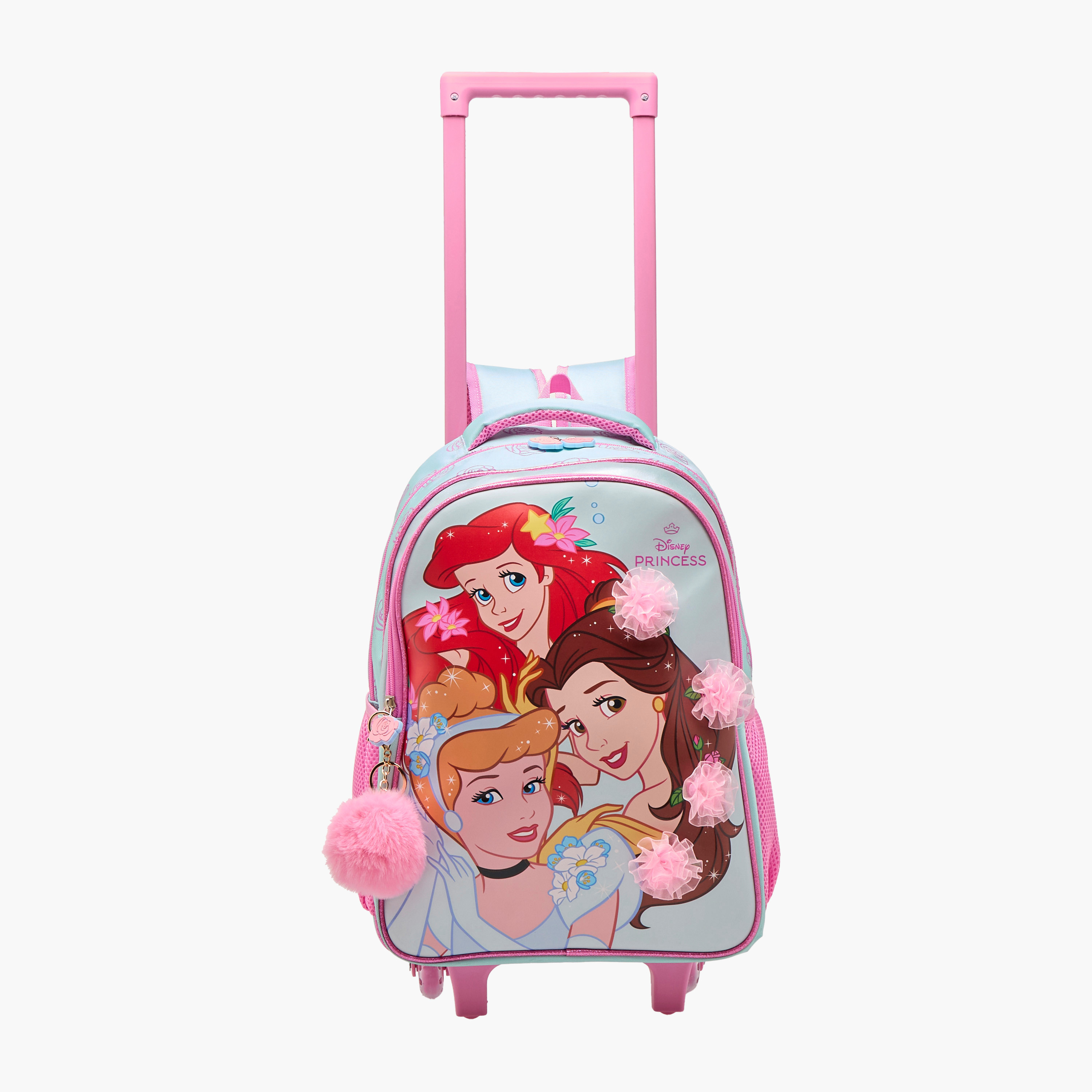 Disney Princess Trolley Bag for Girls 5-8 Years with Adjustable Strap -school-bagsandbackpacks-trolleybags-image-9