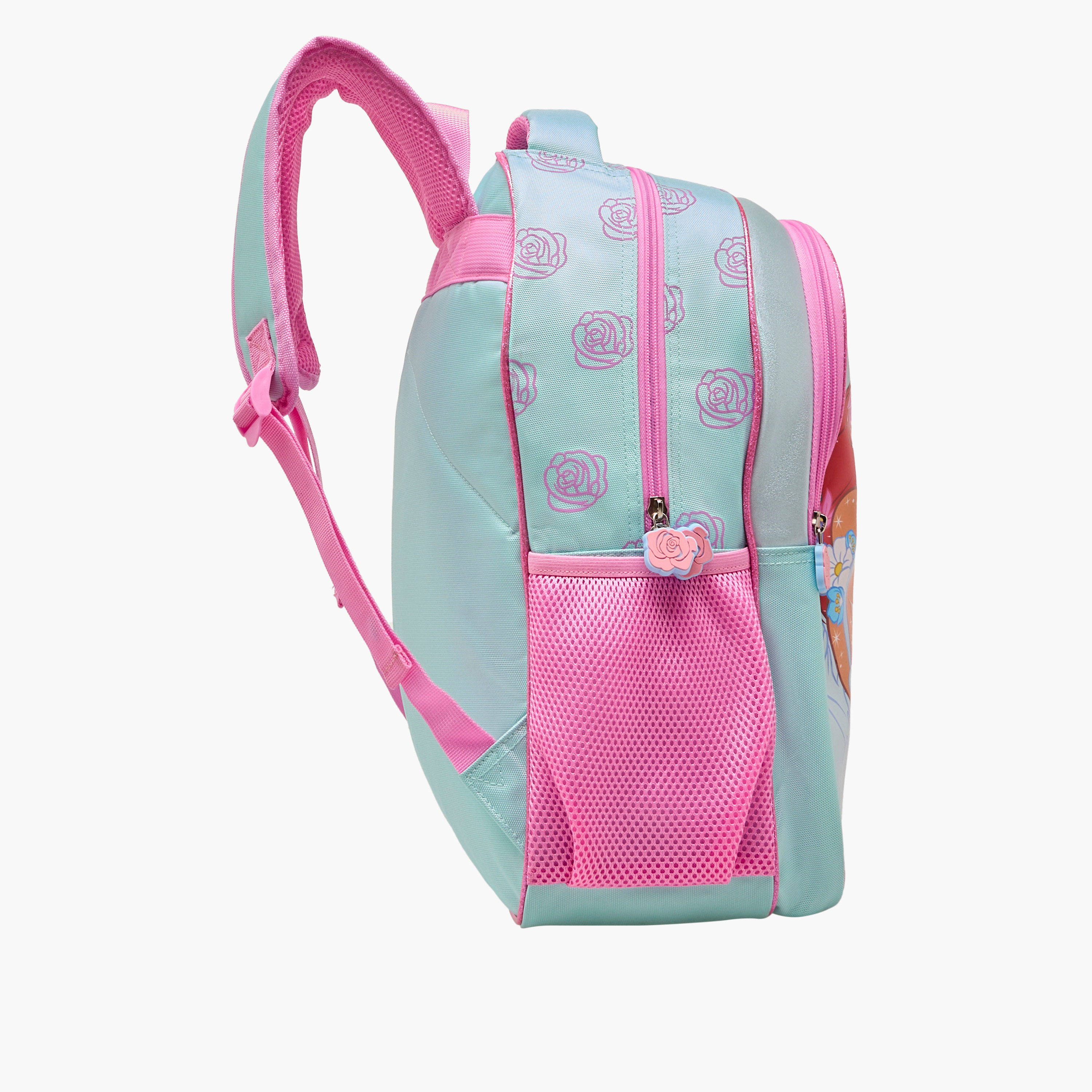 Disney Princess Print Backpack with Adjustable Shoulder Straps and Zip Closure - 16 inches-school-bagsandbackpacks-backpacks-image-5