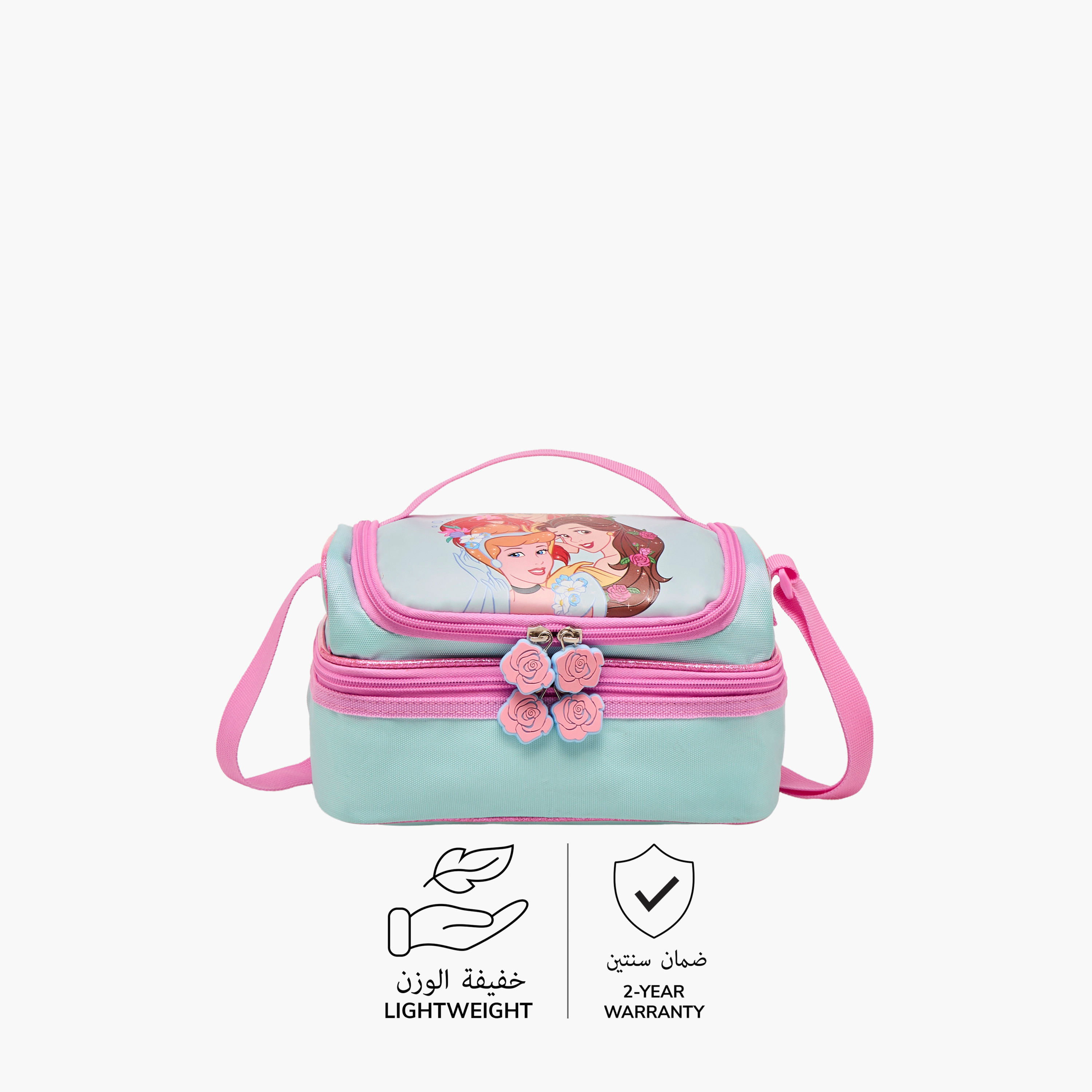شنطة غداء بطبعات أميرات ديزني وسحاب إغلاق-school-lunchessentials-lunchbags-image-6
