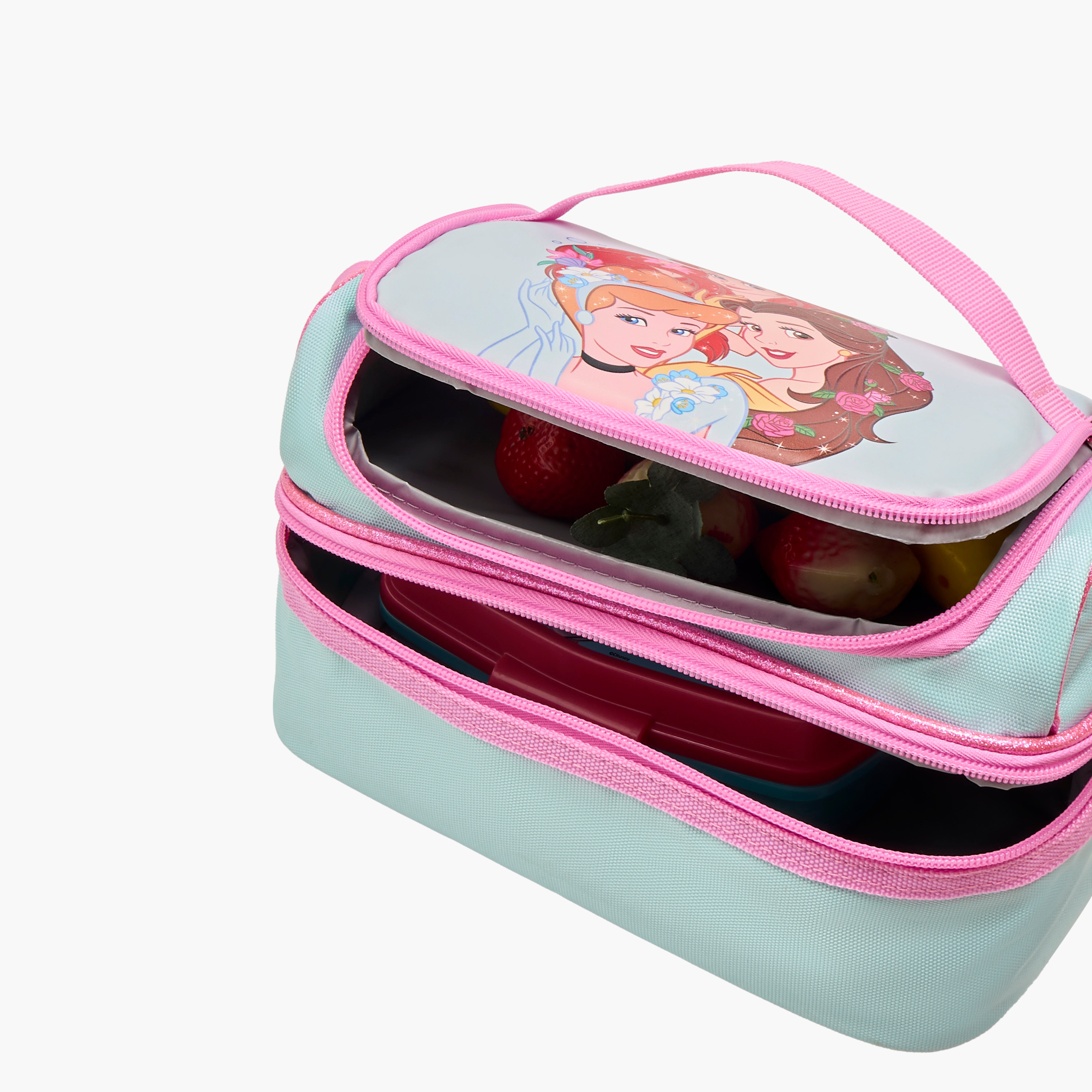 شنطة غداء بطبعات أميرات ديزني وسحاب إغلاق-school-lunchessentials-lunchbags-image-5