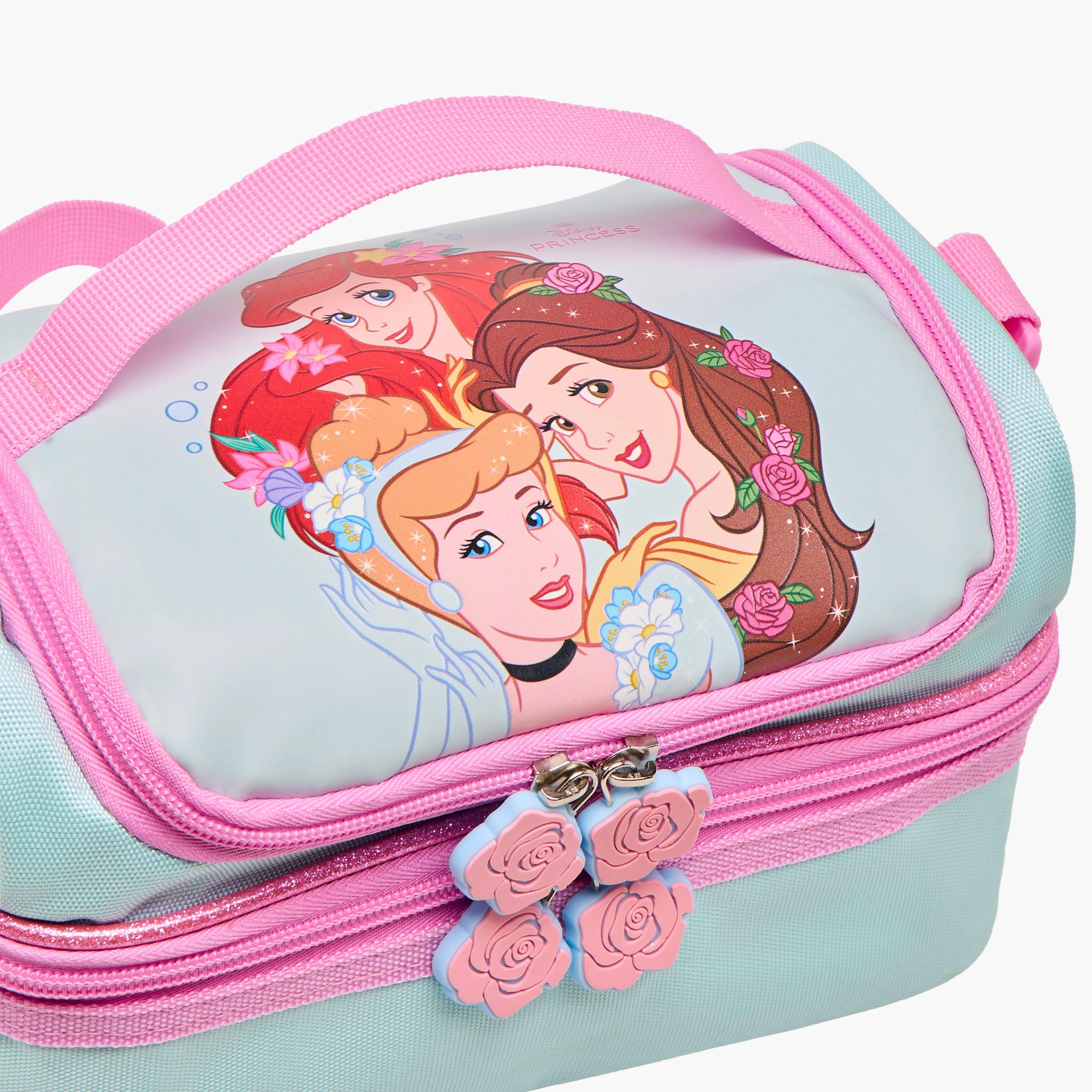 شنطة غداء بطبعات أميرات ديزني وسحاب إغلاق-school-lunchessentials-lunchbags-image-3