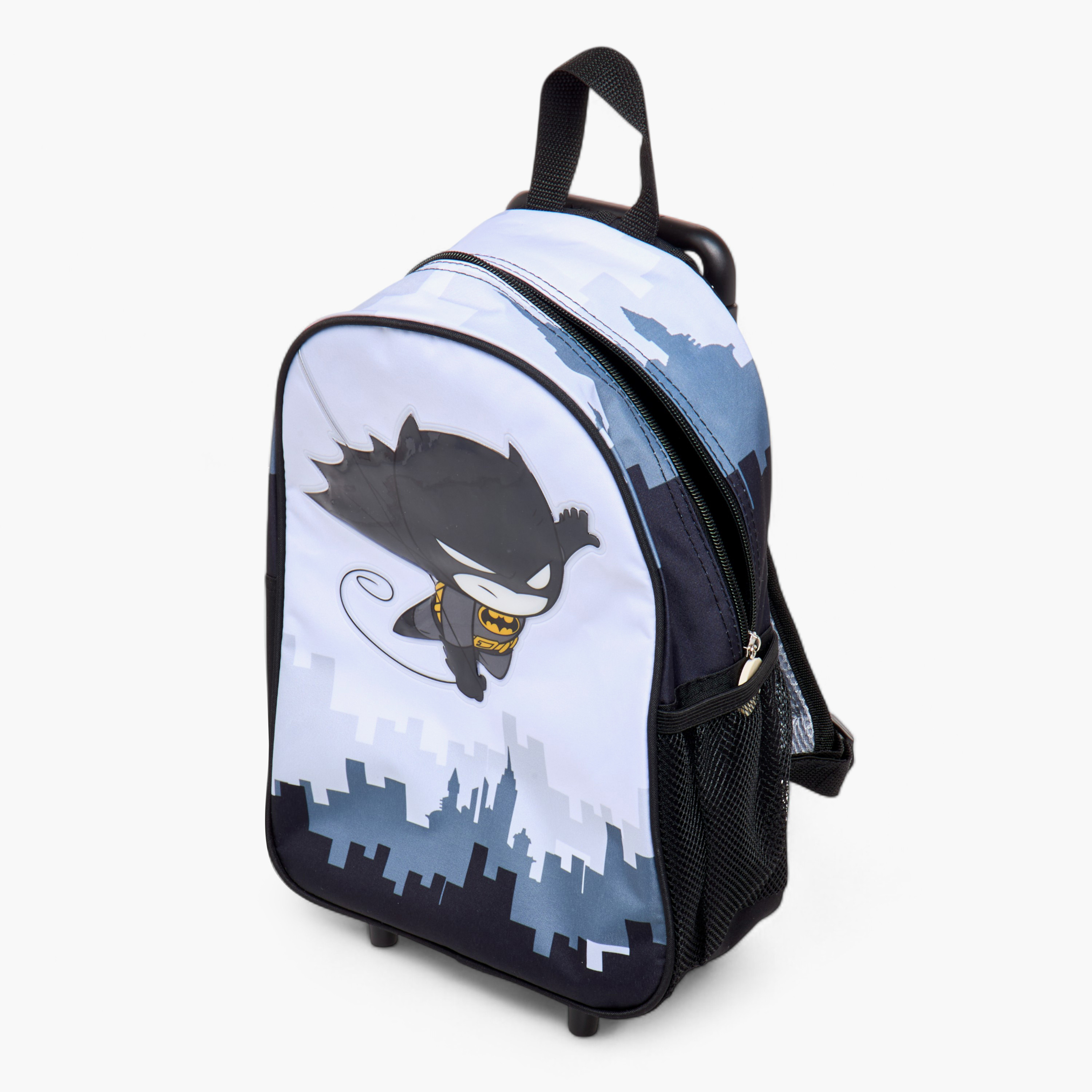Batman Print 3-Piece Trolley Backpack Set - 13 inches-school-bagsandbackpacks-trolleybags-image-14