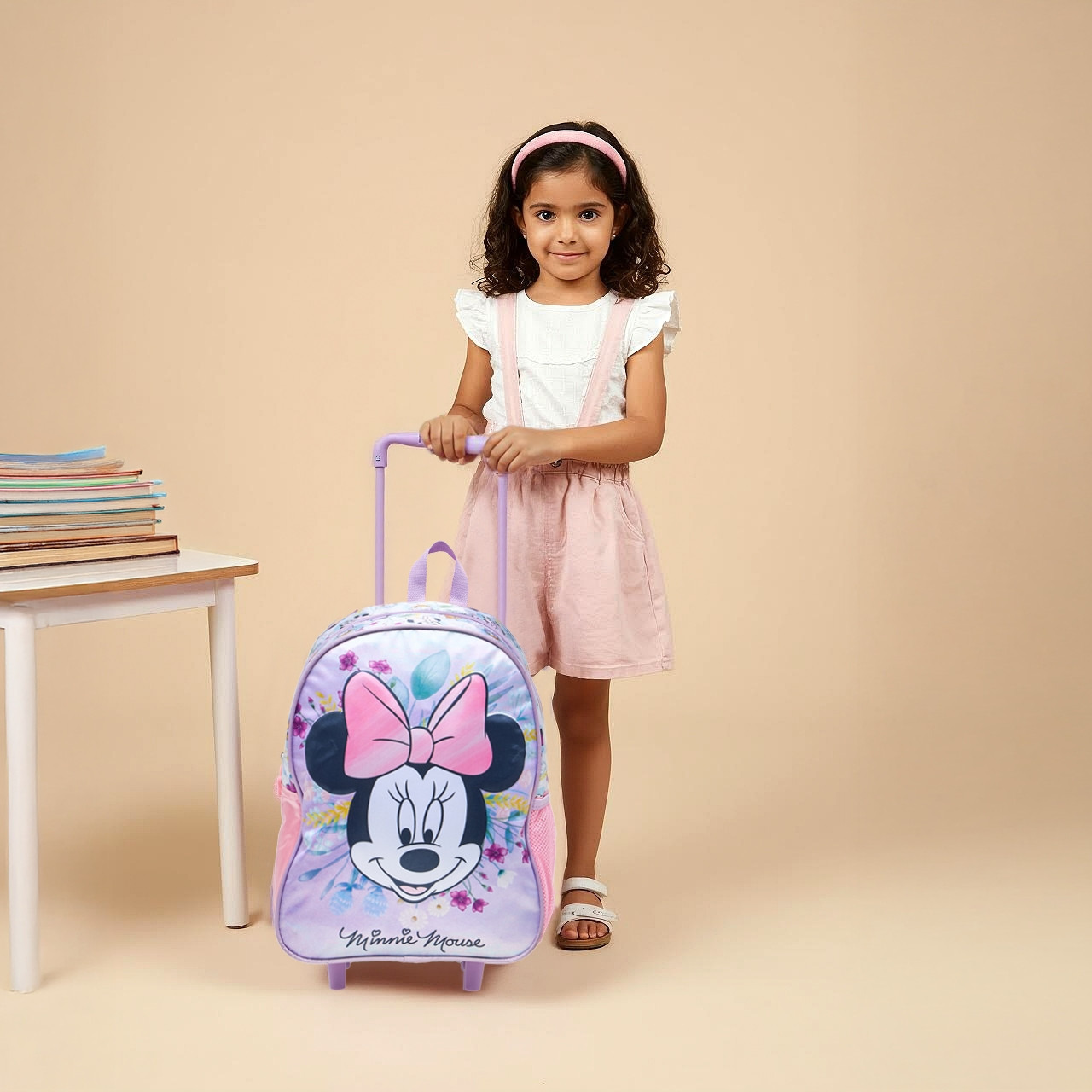 Disney Minnie 3-Piece School Trolley Bag Set for Girls 2-5 Years with Lunch Bag and Pencil Pouch -school-bagsandbackpacks-trolleybags-image-2