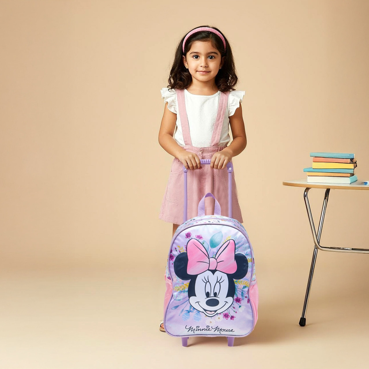 Disney Minnie 3-Piece School Trolley Bag Set for Girls 2-5 Years with Lunch Bag and Pencil Pouch -school-bagsandbackpacks-trolleybags-image-3
