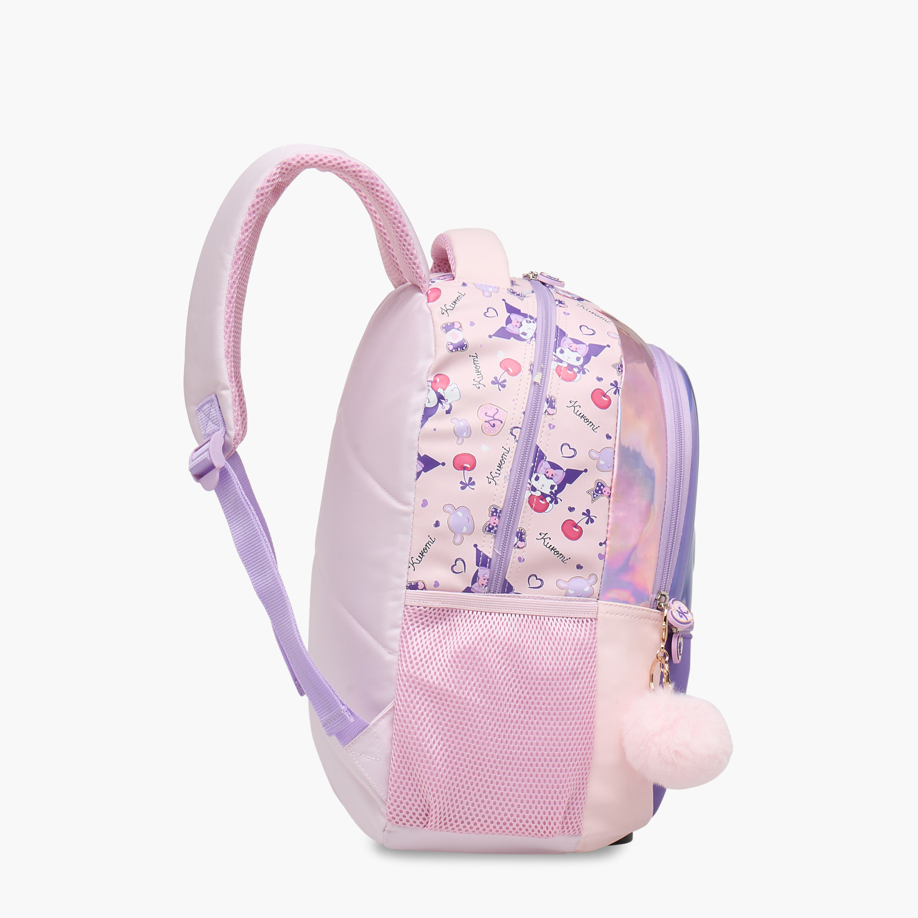 Sanrio Kuromi Print Backpack with Adjustable Straps and Zip Closure - 16 inches-school-bagsandbackpacks-backpacks-image-7