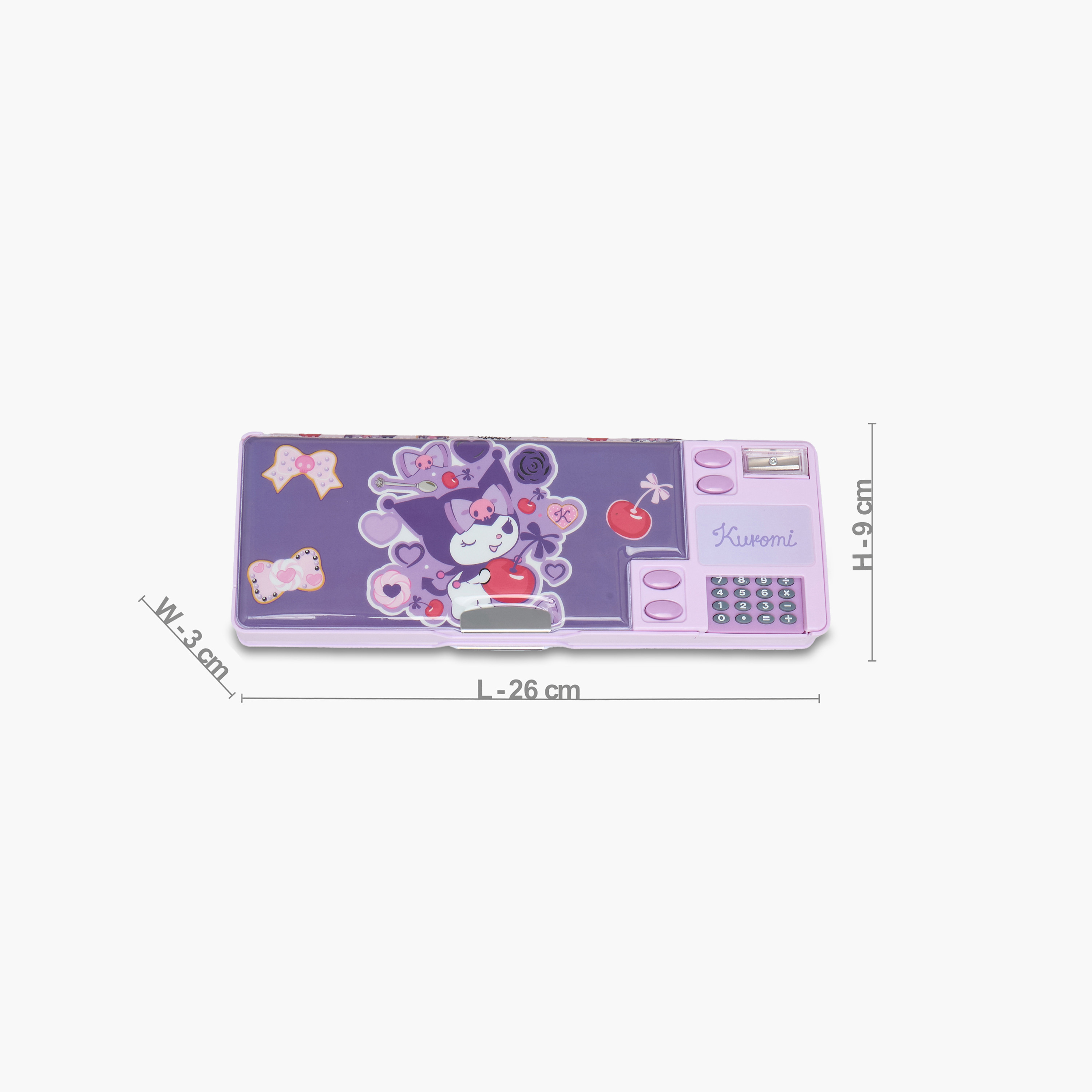 Sanrio Kuromi Print Pencil Case-school-stationery-pencilcases-image-2