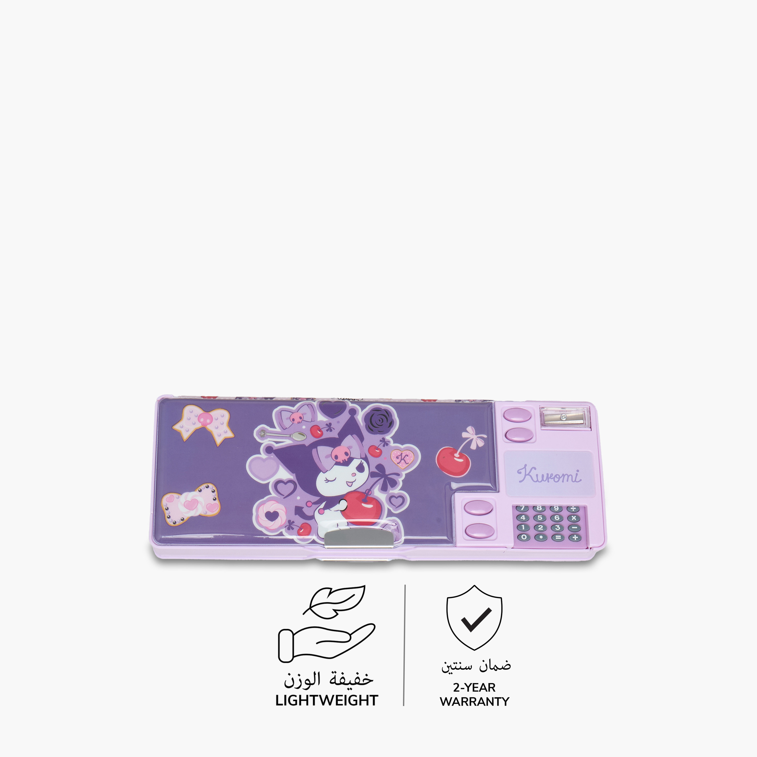 Sanrio Kuromi Print Pencil Case-school-stationery-pencilcases-image-4