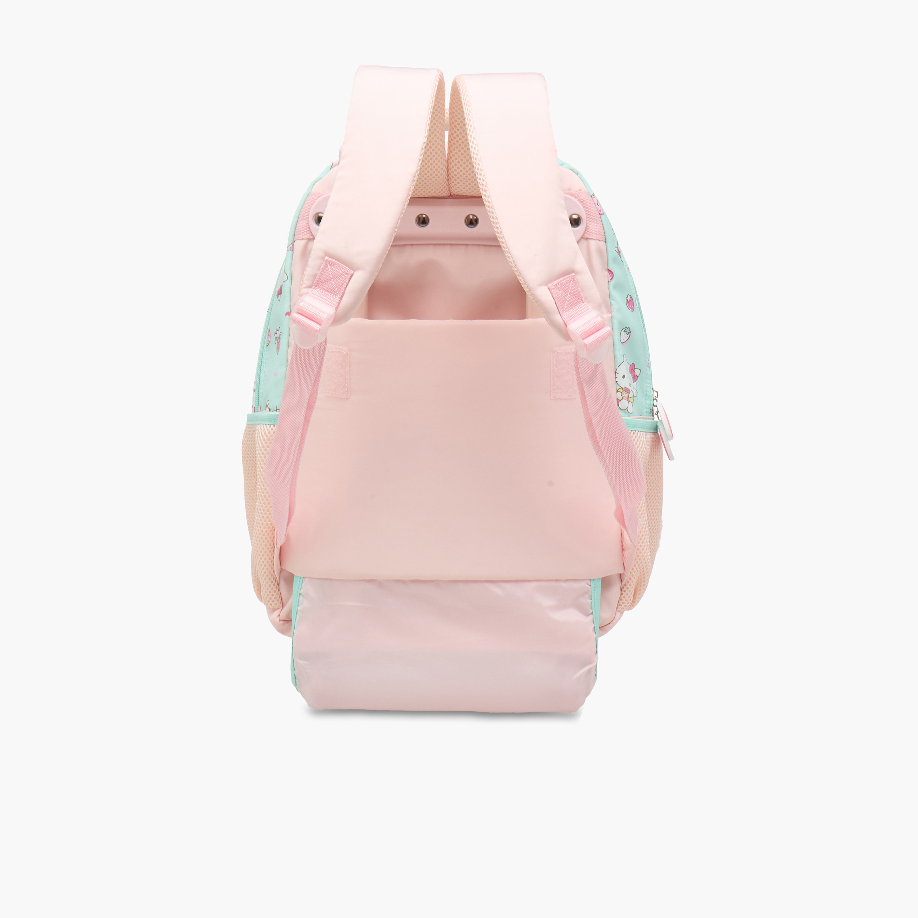 شنطة ترولي للبنات 5-8 سنوات بحزام قابل للتعديل وطبعات هالو كيتي -school-bagsandbackpacks-trolleybags-image-3