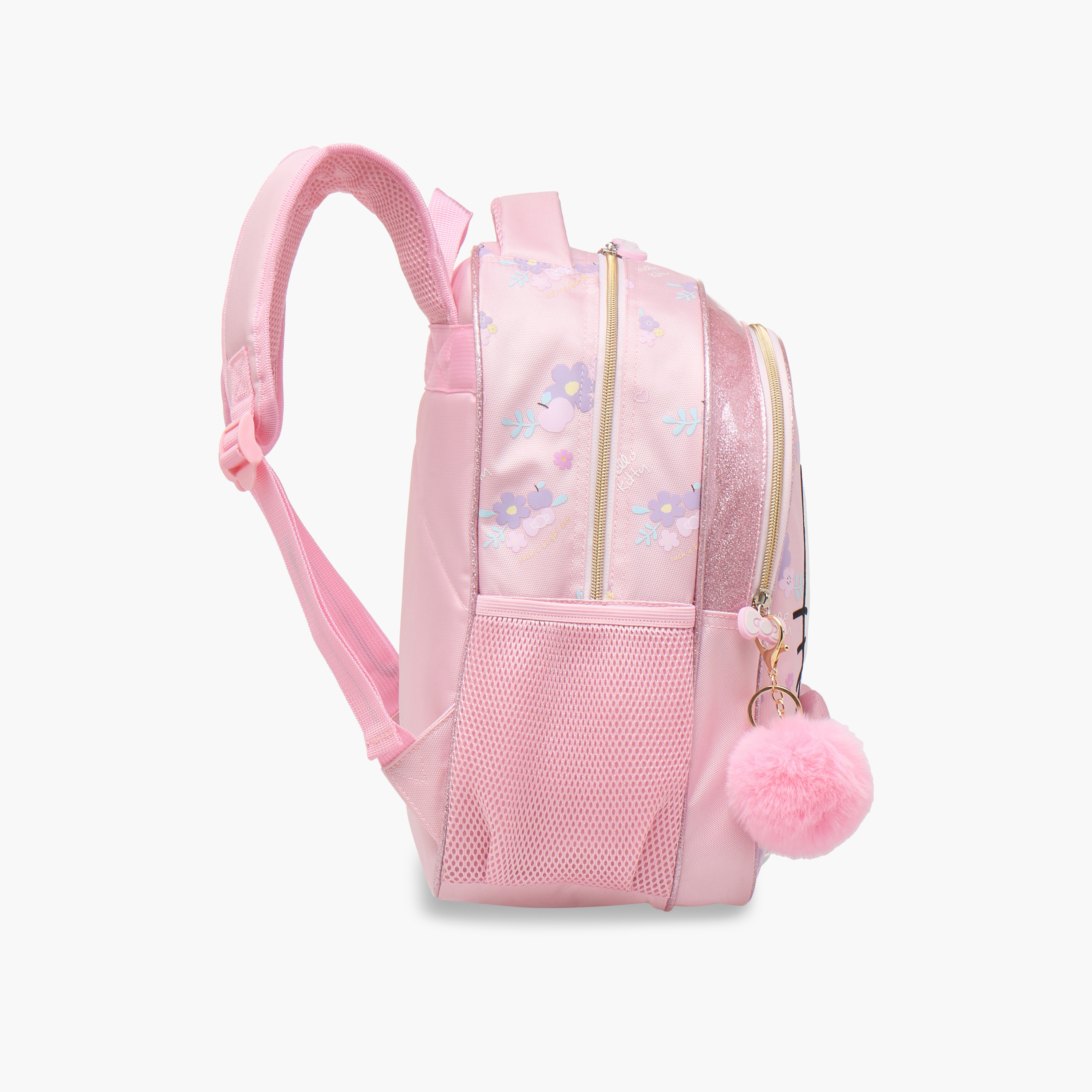 Hello Kitty Printed Backpack with Adjustable Shoulder Straps and Zip Closure - 14 inches-school-bagsandbackpacks-backpacks-image-5